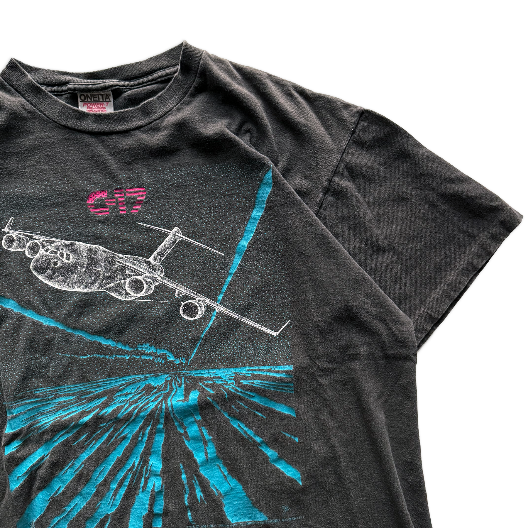 Vintage 1991 Blackbird Boeing C-17 Globemaster III Tee