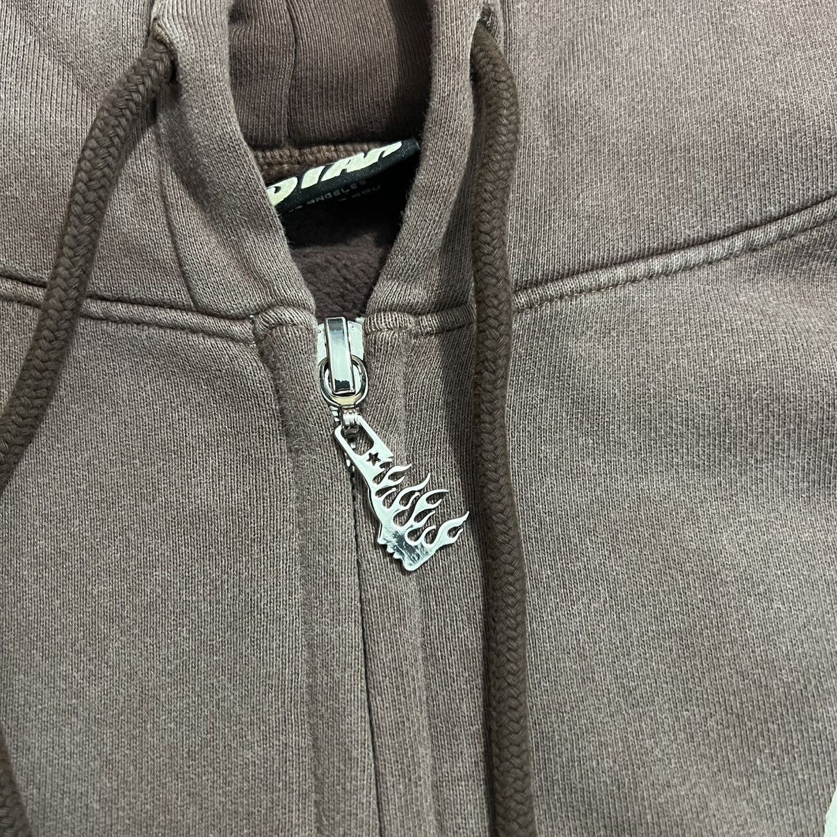 Hellstar SS24 Logo Zip Up Sweatshirt (Blue, Brown, Grey)