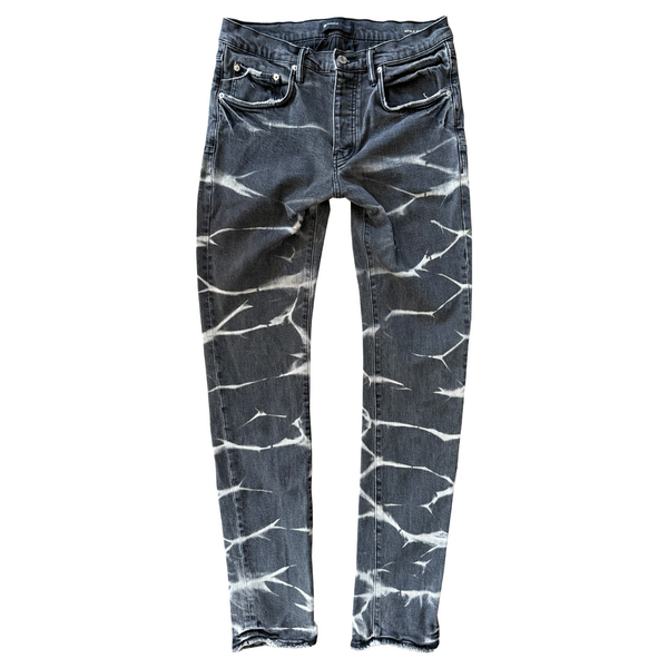 Purple Brand $275 Tiedye Stripe Pant Denim Jeans P001