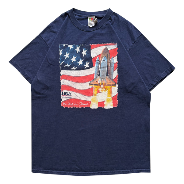 Vintage 2000s NASA United Space Alliance Stamp Tee