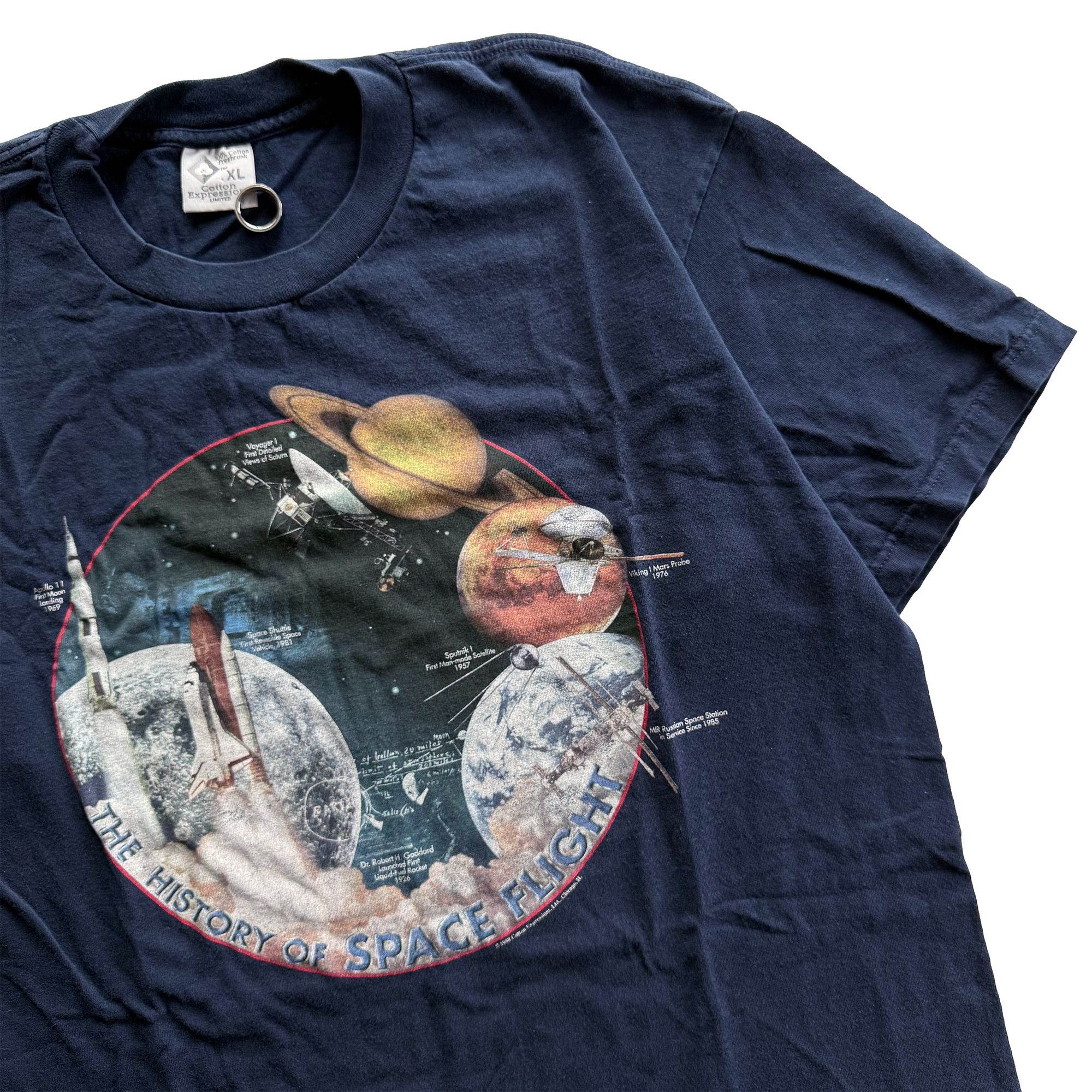 Vintage 1998 NASA History of Space Flight Tee