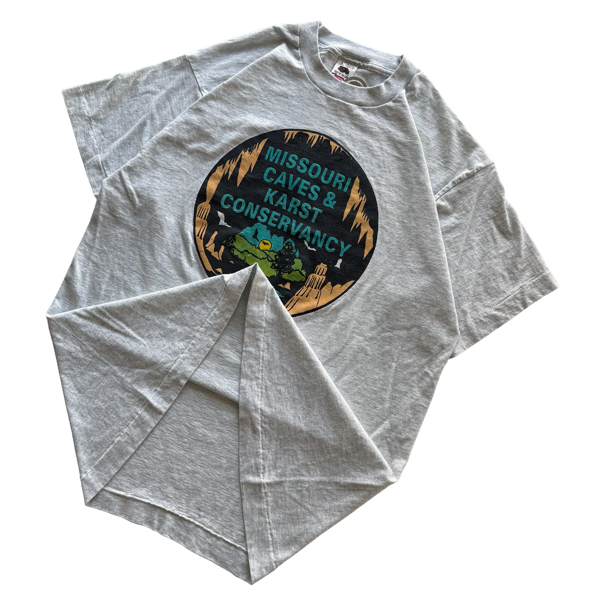 Vintage 1992 Missouri Caves Conservancy Founding Member Tee