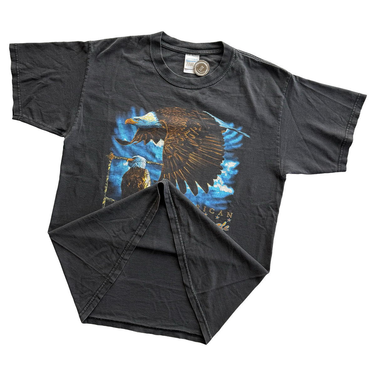 Vintage 1997 American Bald Eagle USA Fader Tee