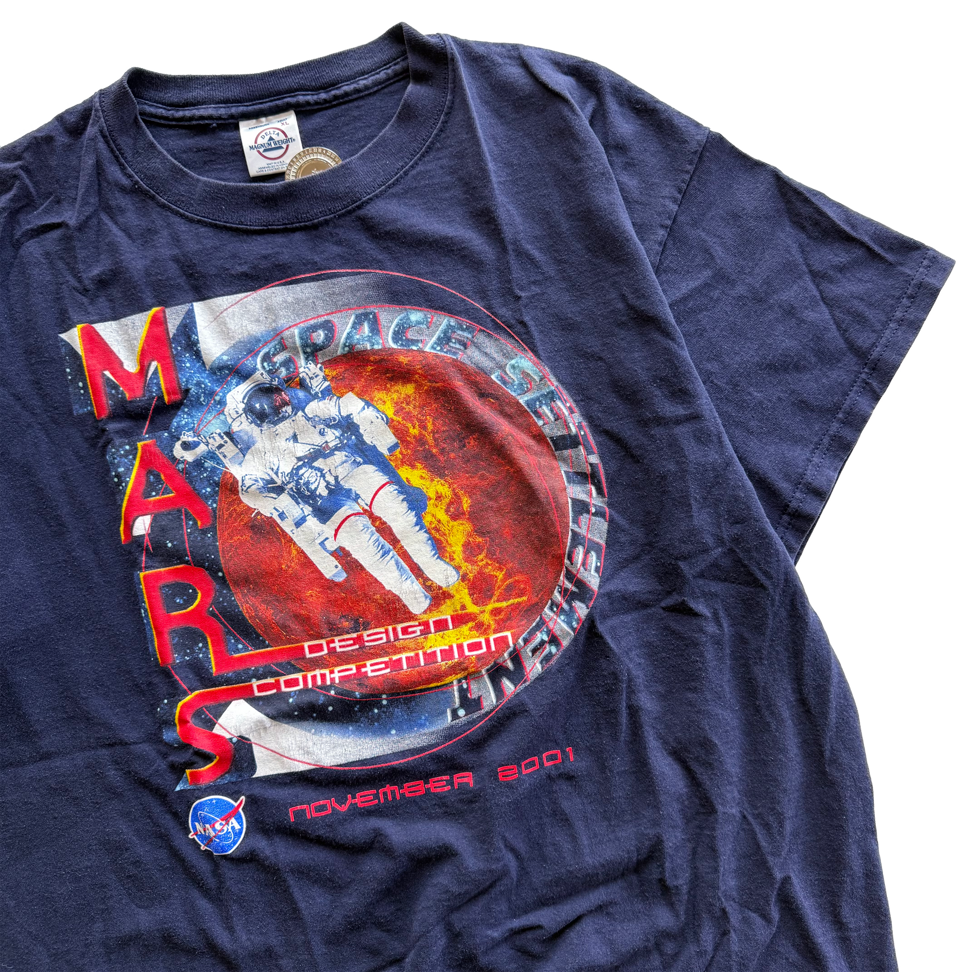 Vintage 2001 NASA Mars Design Competition Tee