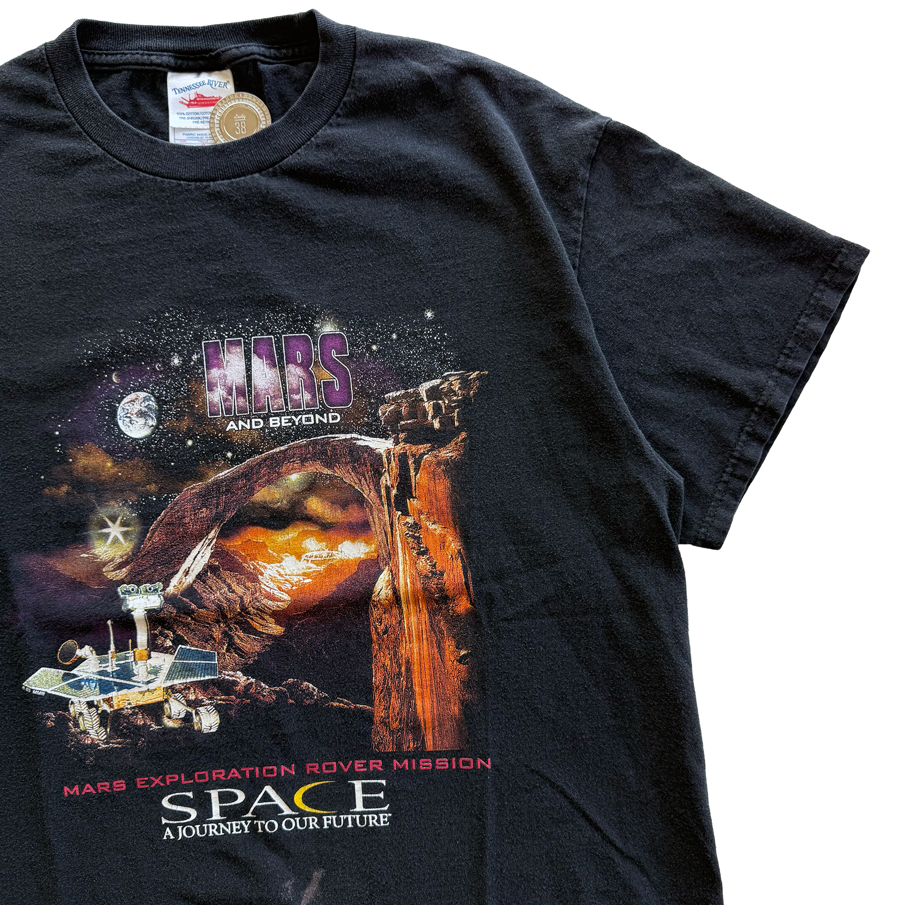 Vintage 2003 NASA Mars & Beyond Exploration Mission Tee