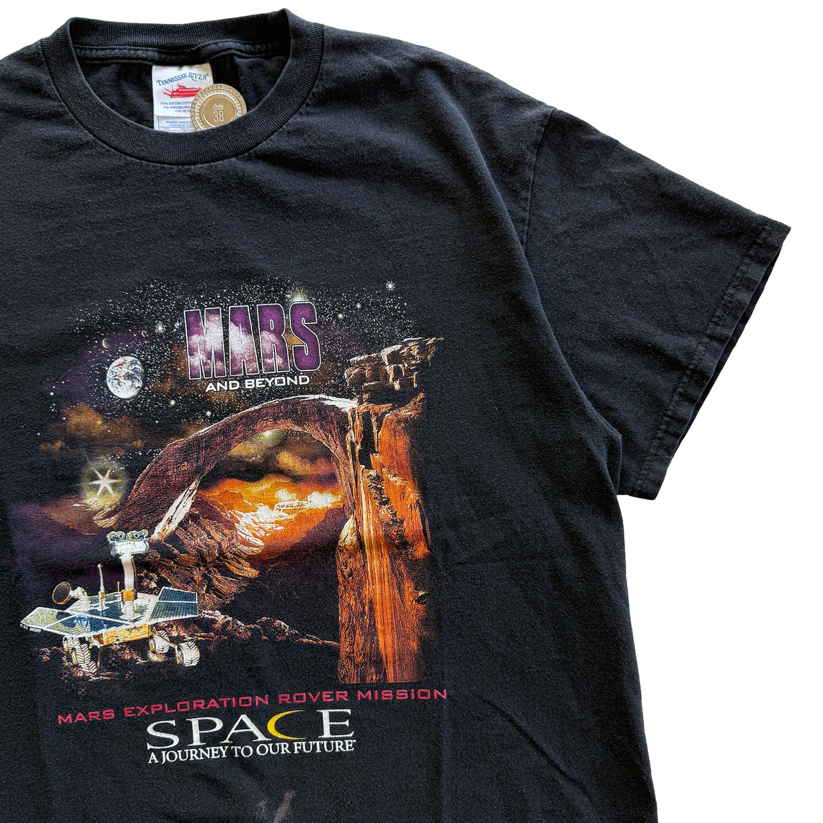 Vintage 2003 NASA Mars & Beyond Exploration Mission Tee
