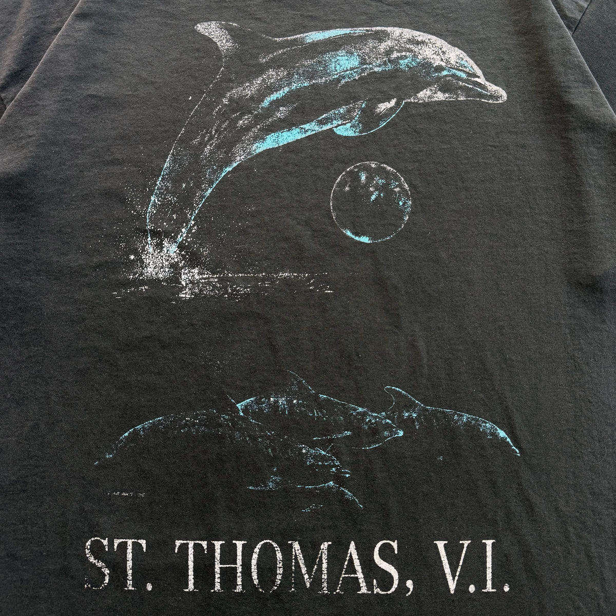 Vintage 1993 St. Thomas Virgin Islands Dolphin Souvenir Tee