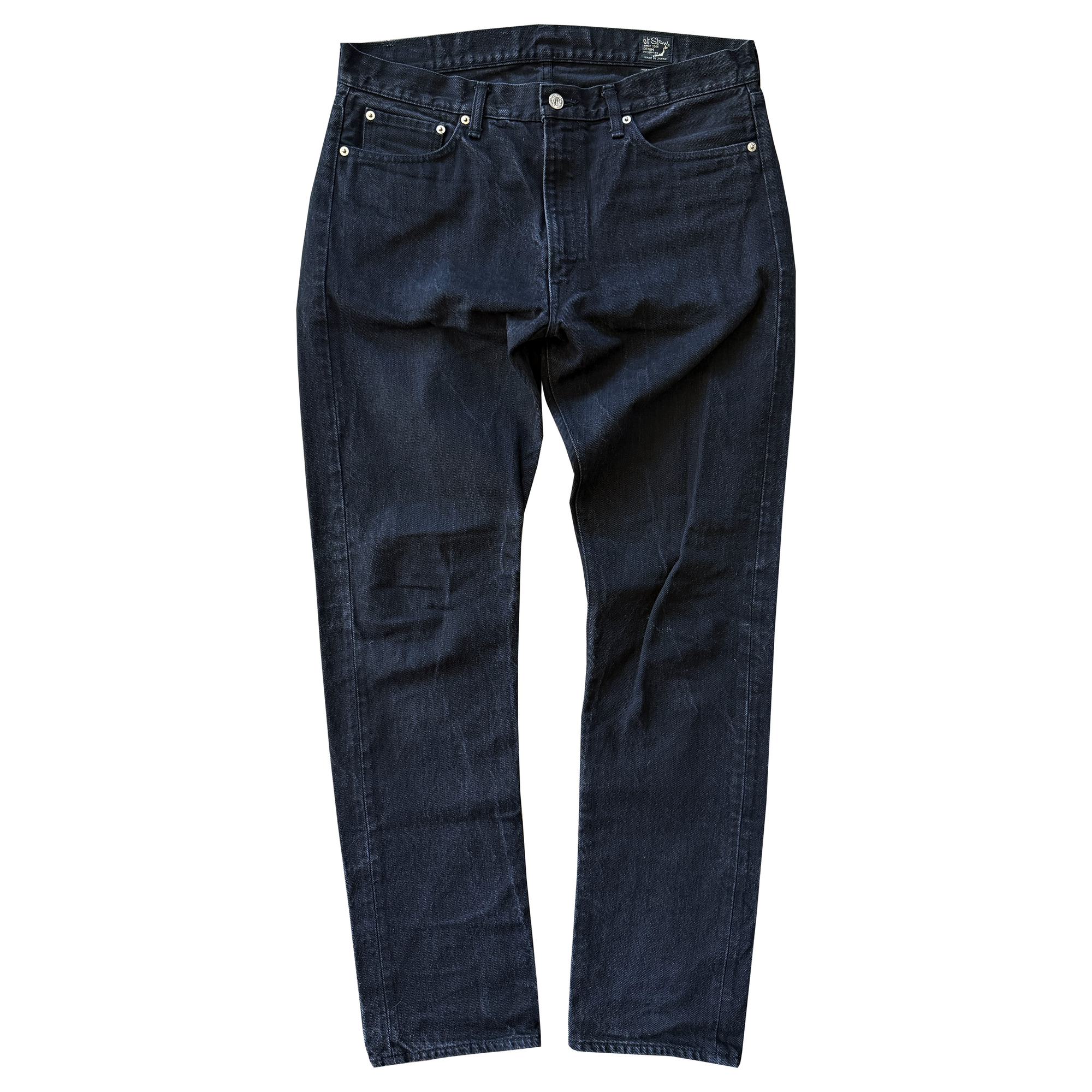 OrSlow 107 Ivy Fit Black Denim Jeans