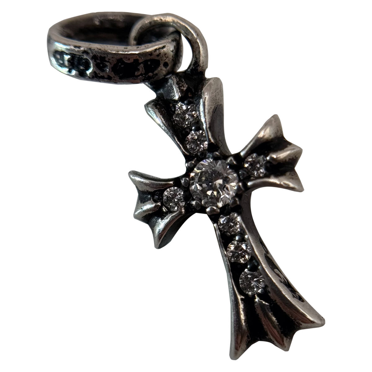 Chrome Hearts Diamond Baby Fat Cross Pendant