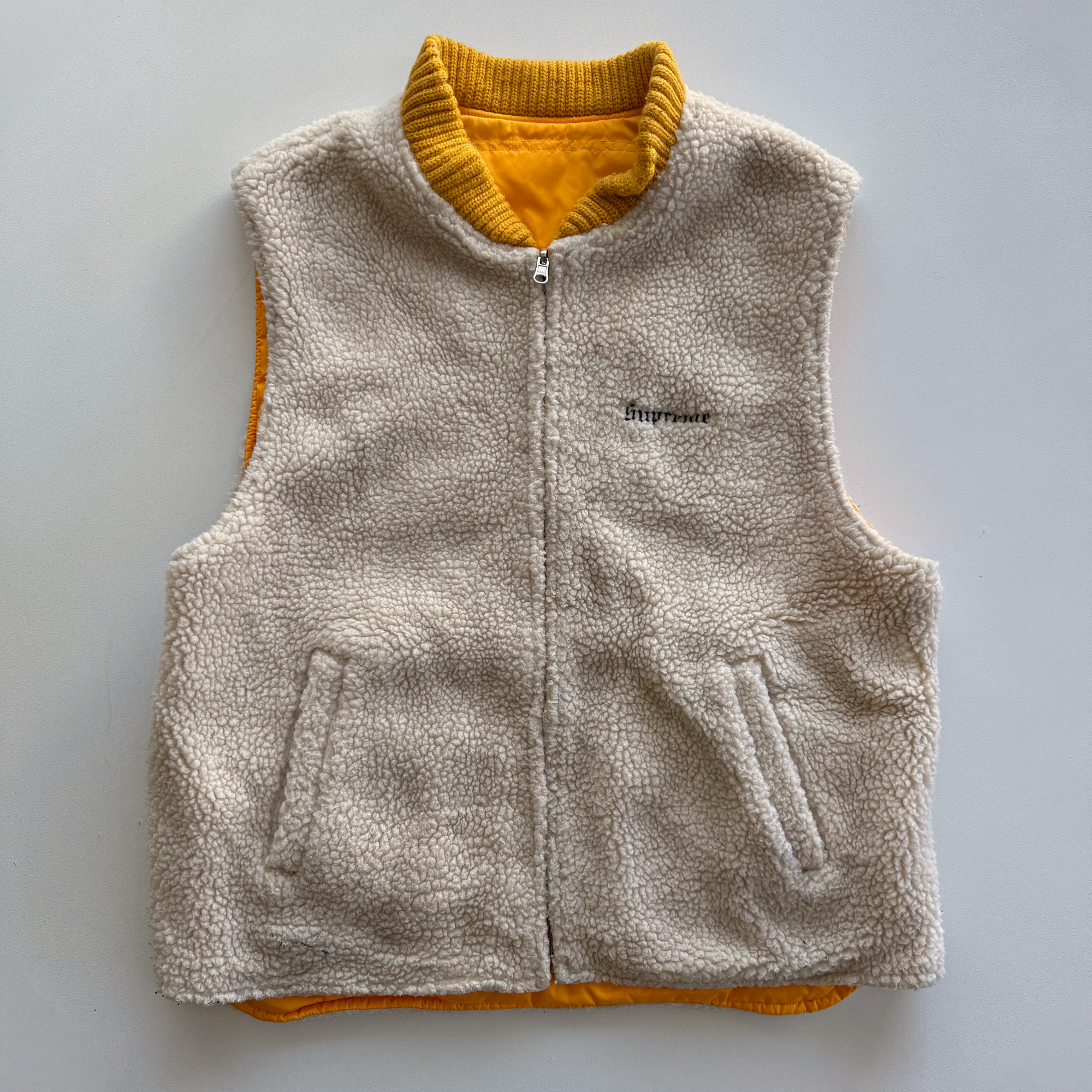 Supreme FW16 Sherpa Fleece Reversible Work Vest