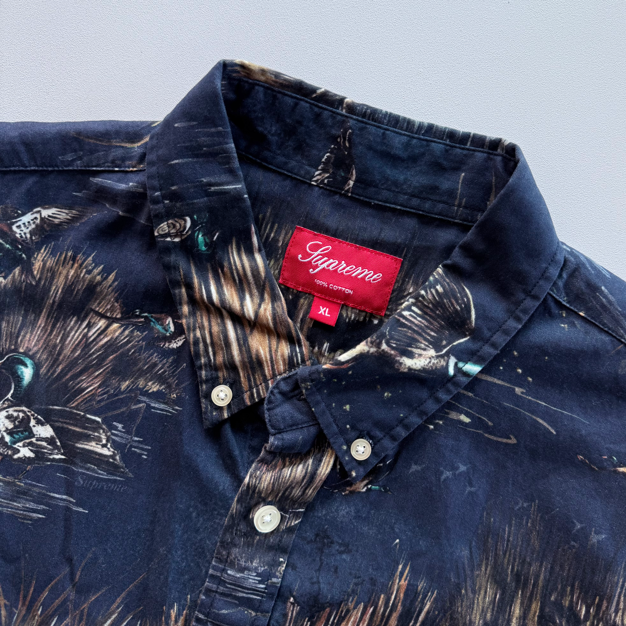 Supreme FW12 Dogs Ducks Button Up Shirt