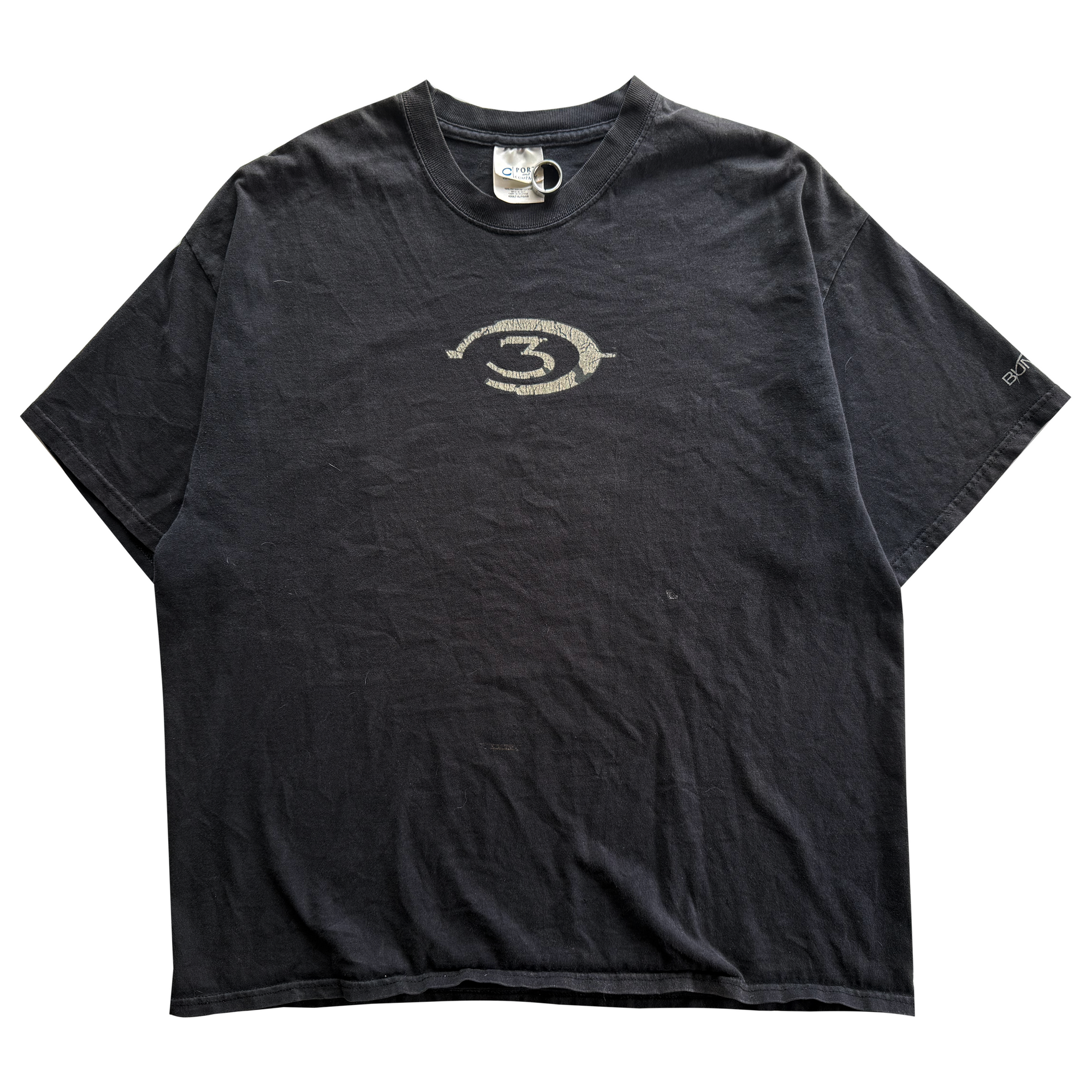 Vintage 2007 Halo 3 Flocked Logo Tee