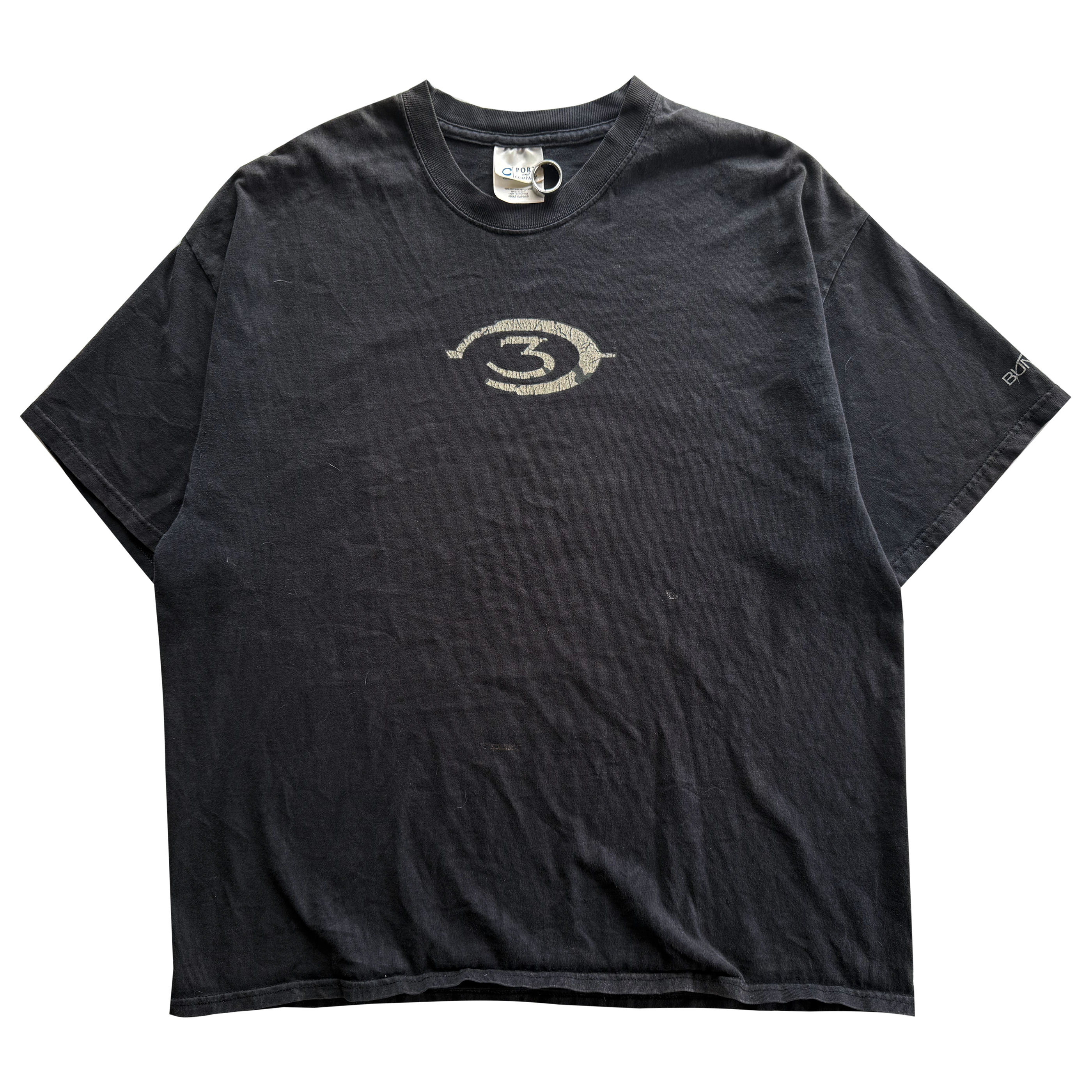 Vintage 2007 Halo 3 Flocked Logo Tee