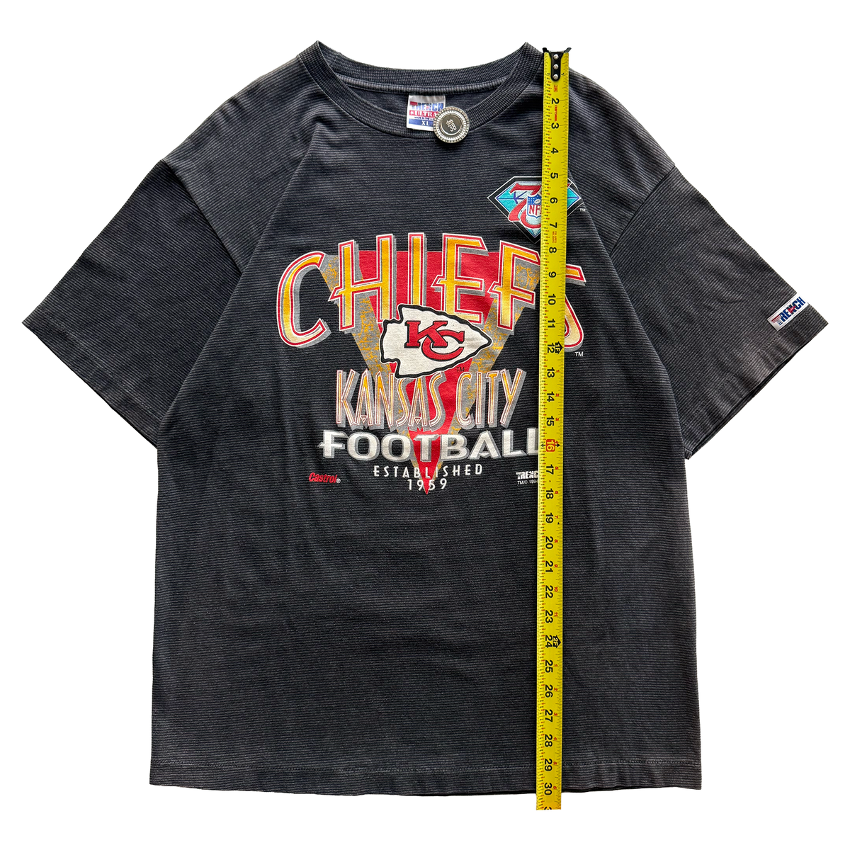 Vintage 1994 Kansas City Chiefs NFL 75th Anniversary Tee