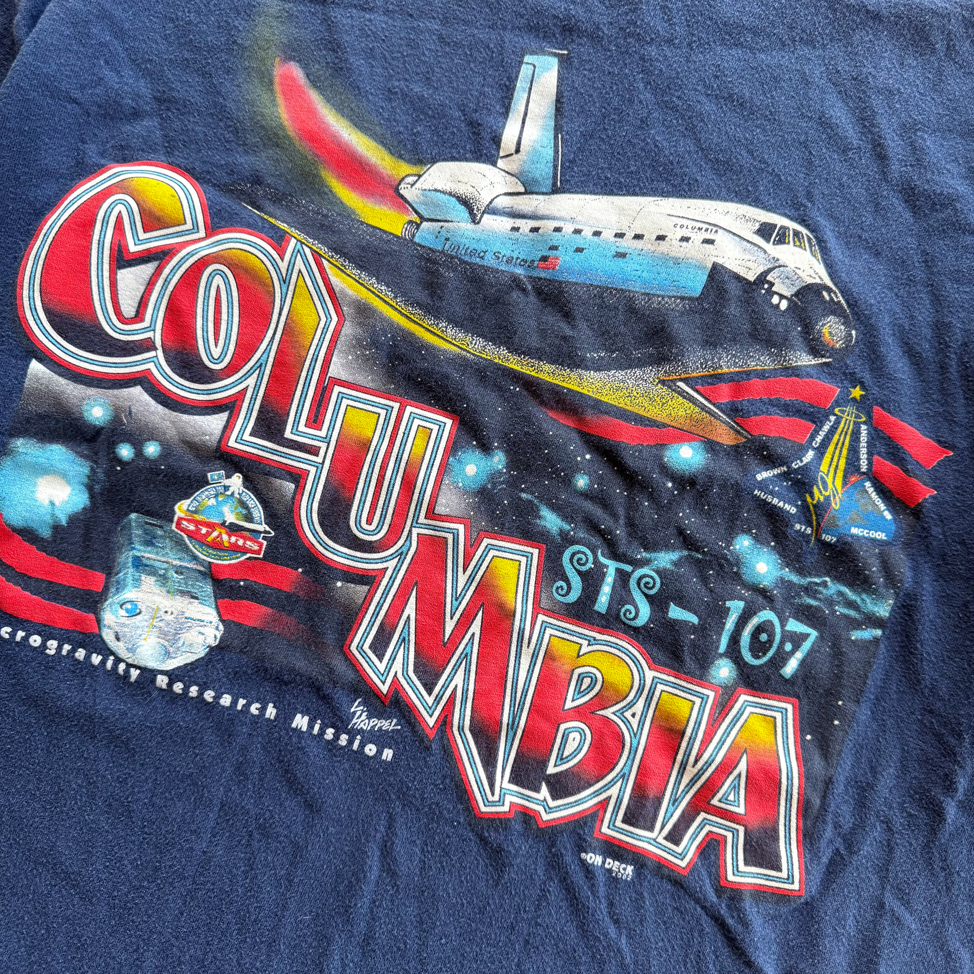 Vintage 2002 NASA STS-107 Columbia Tee