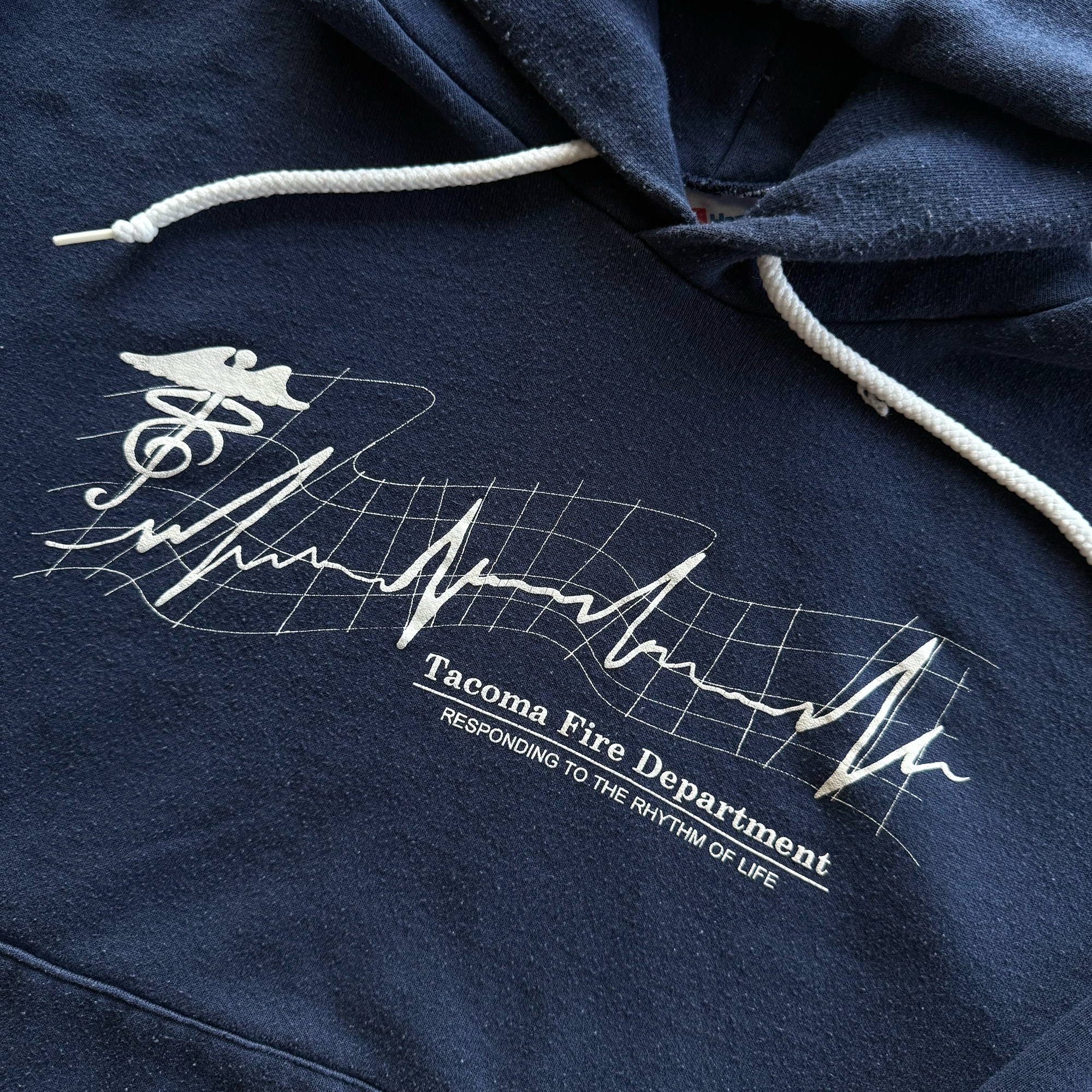 Vintage 1990s Tacoma Fire Department Hanes Hoodie