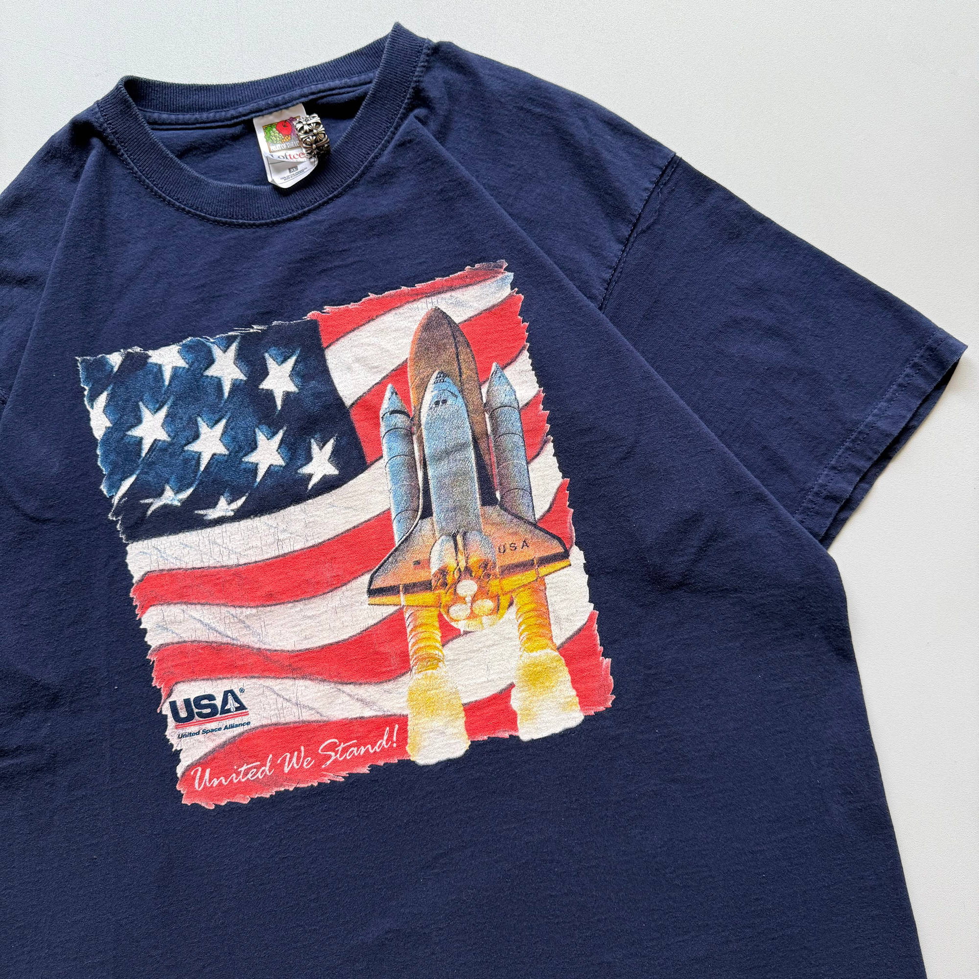 Vintage 2000s NASA United Space Alliance Stamp Tee
