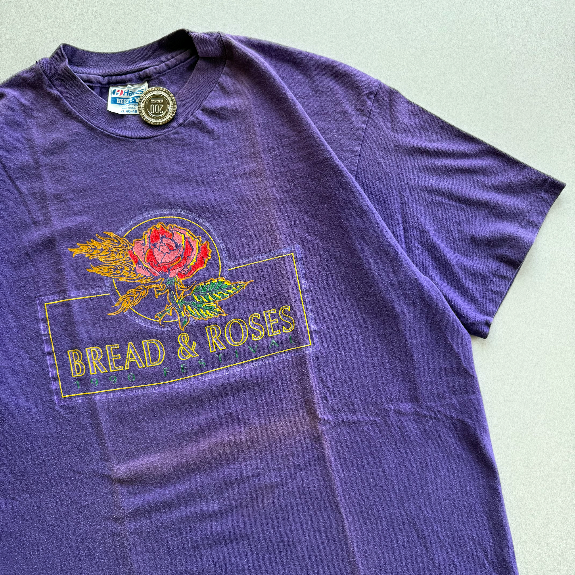Vintage 1990 Bread And Roses Festival UC Berkeley Tee