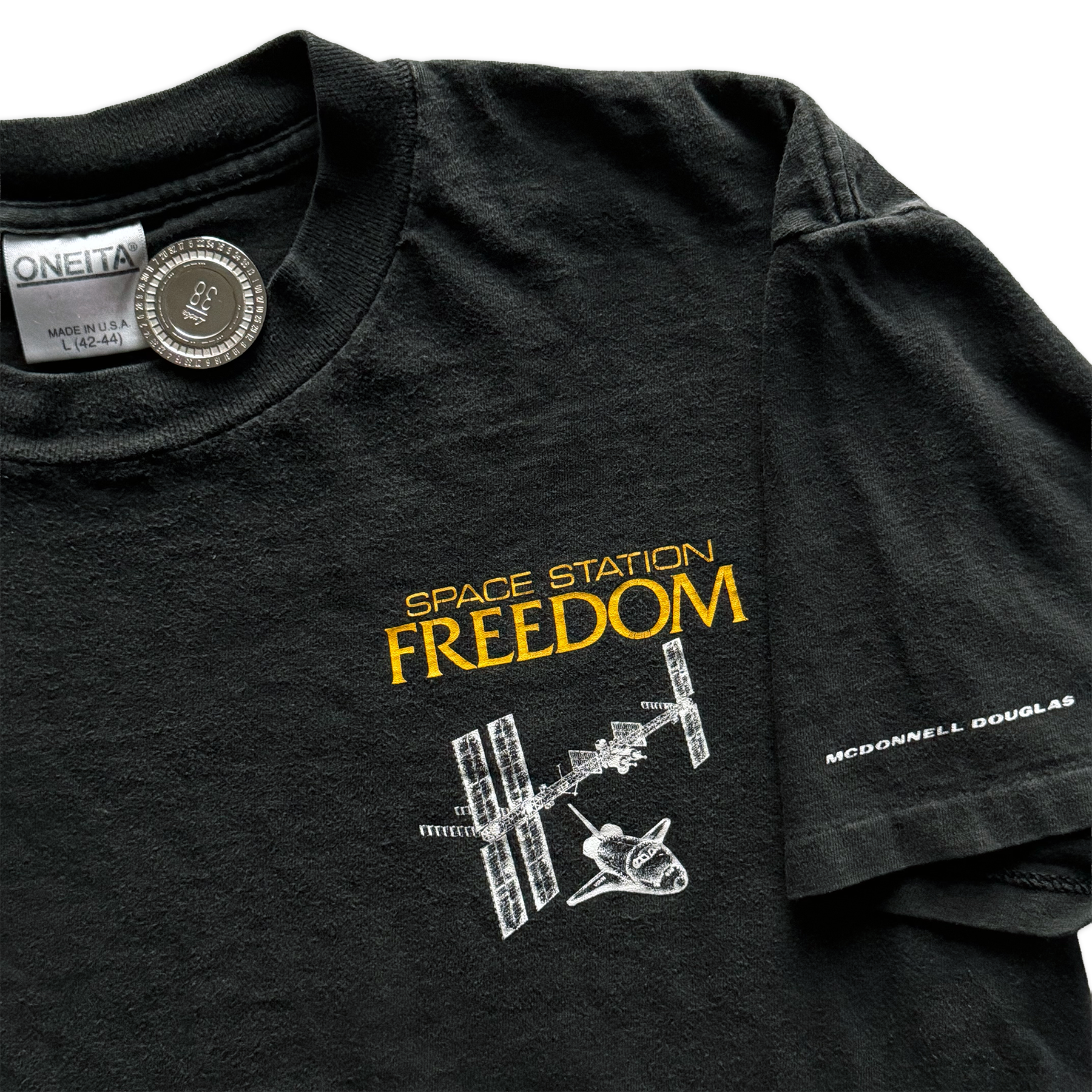 Vintage 1992 Blackbird Space Station Freedom ISS Tee