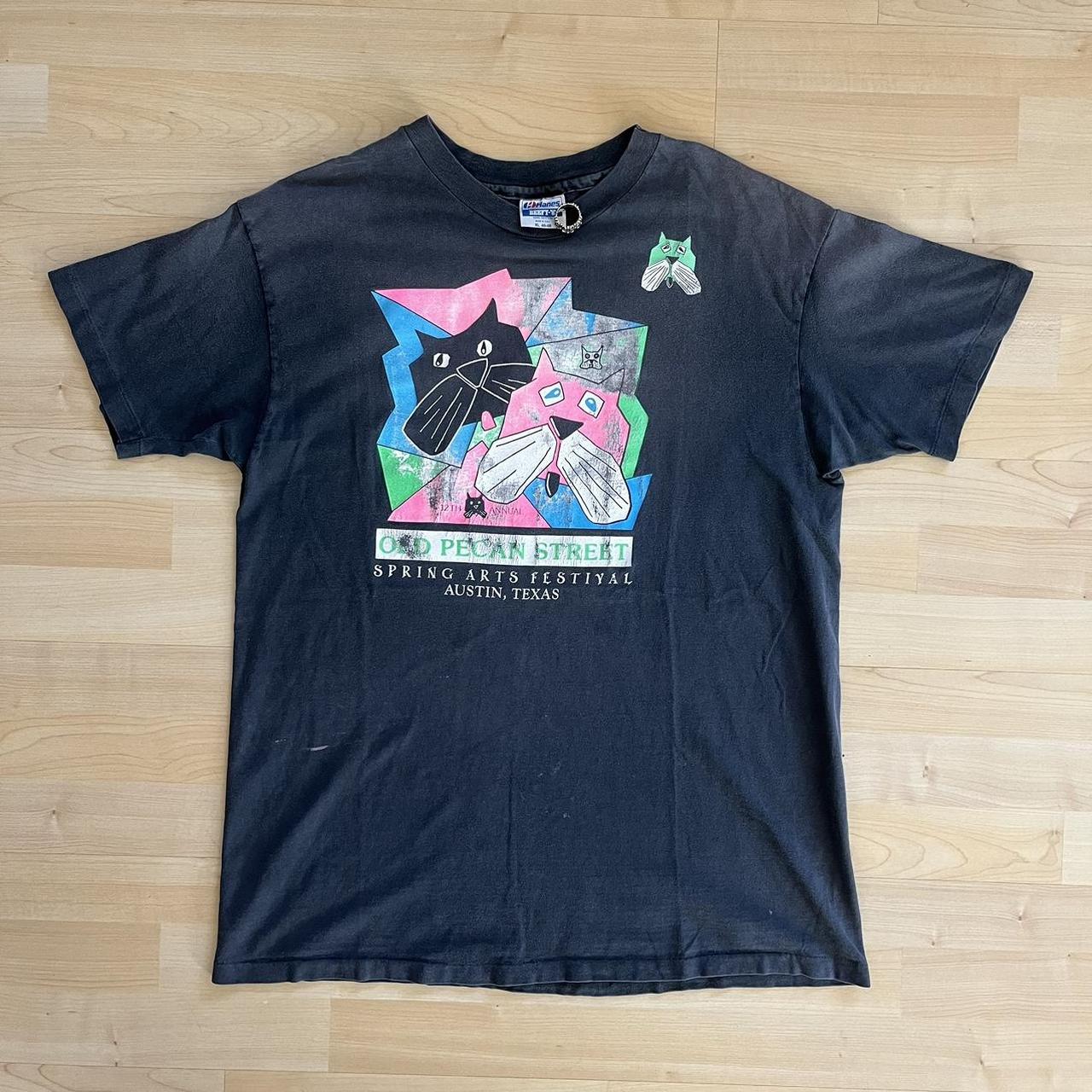 Vintage 1990 Old Pecan Street Spring Arts Festival Tee