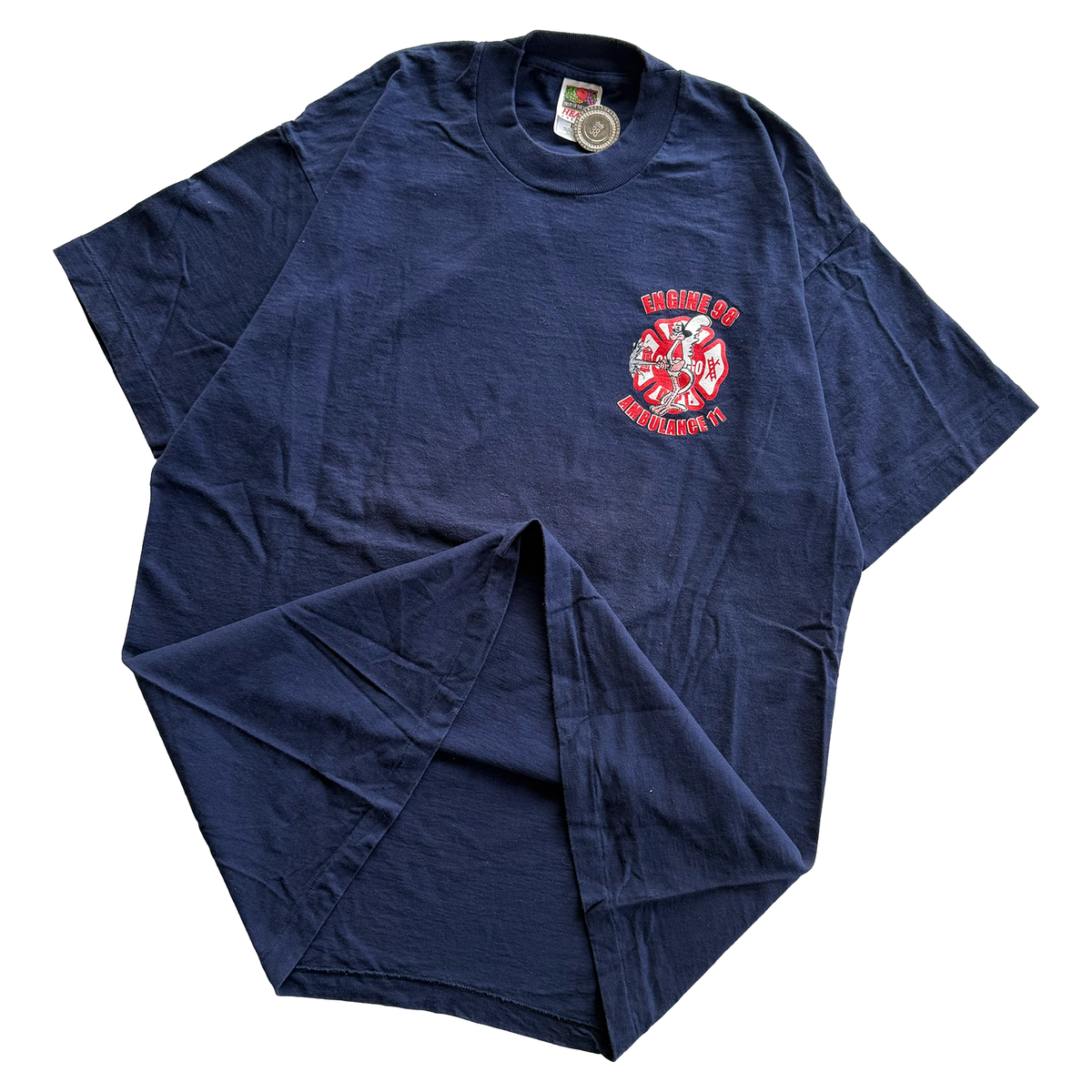 Vintage 1997 Chicago Fire Department Engine 98 Road Runner Tee