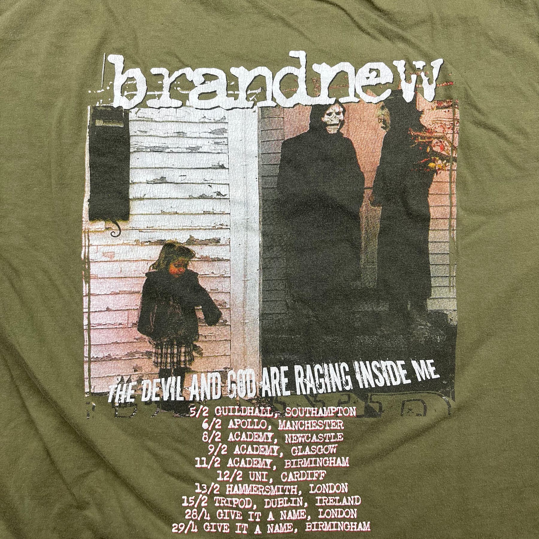 Vintage 2006 Brand New Band "TDAG" UK Tour Tee
