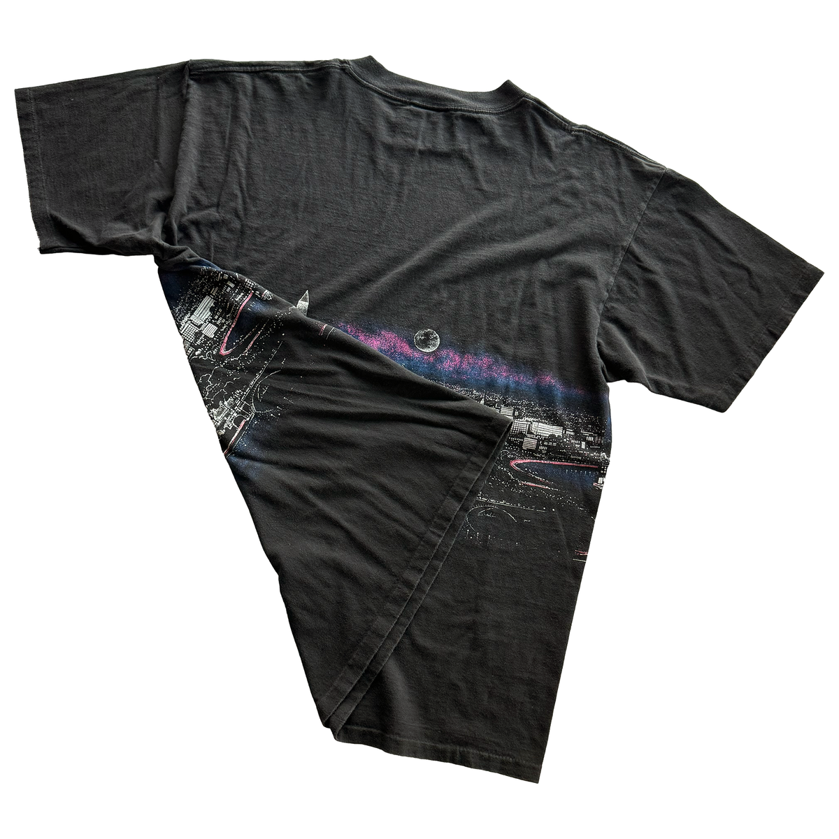 Vintage 1989 Washington DC Night Skyline USA America AOP Tee