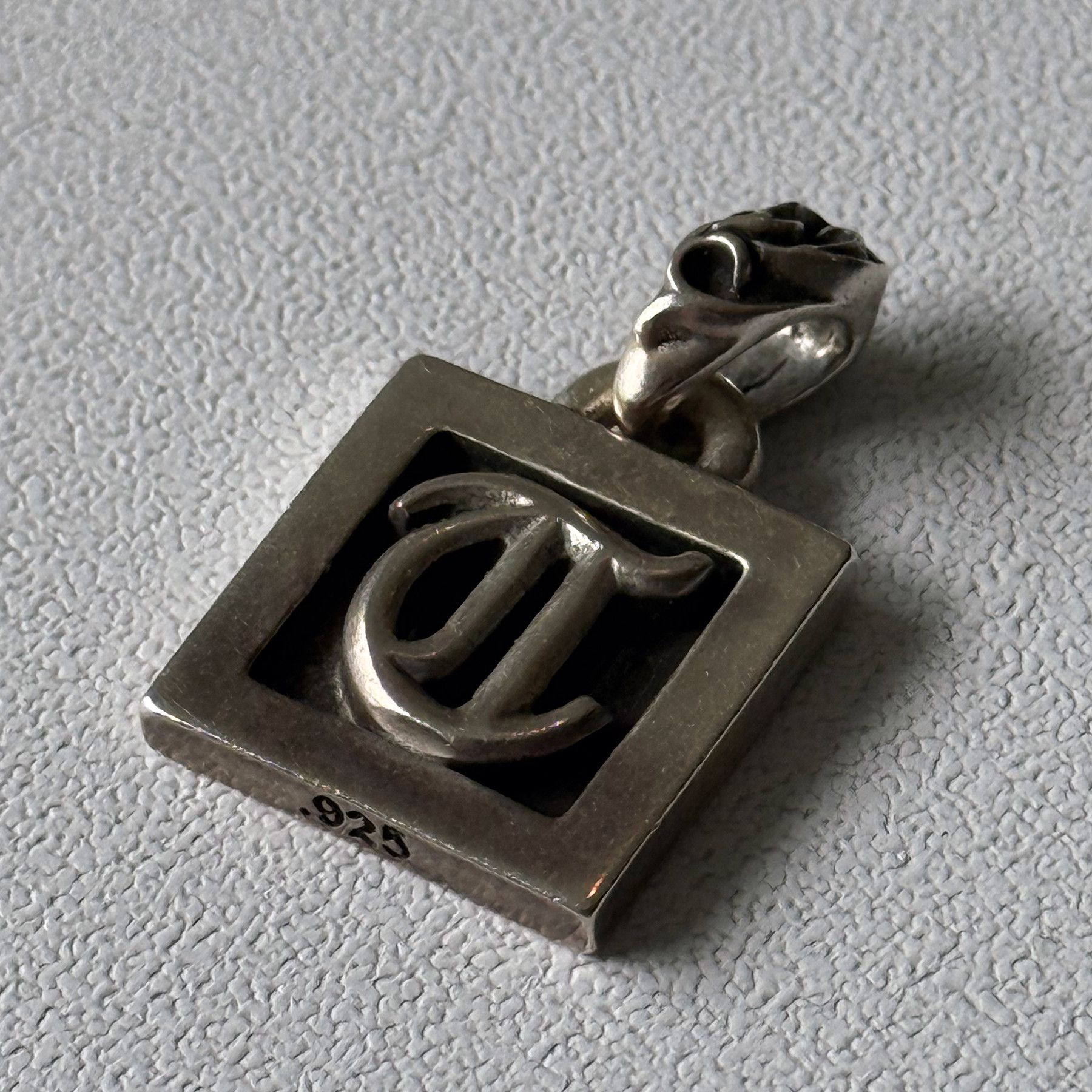 Chrome Hearts Framed Letter "T" Alphabet Charm Pendant