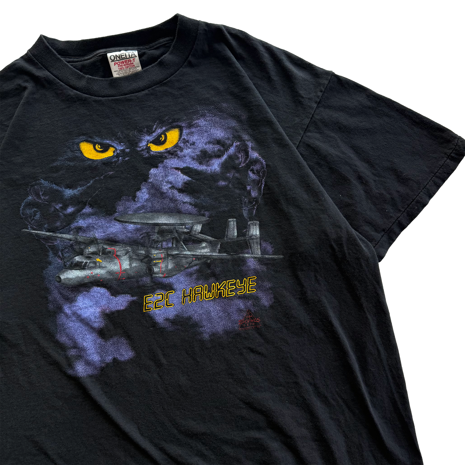 Vintage 1994 Military Air Force Grumman E-2 Hawkeye Tee