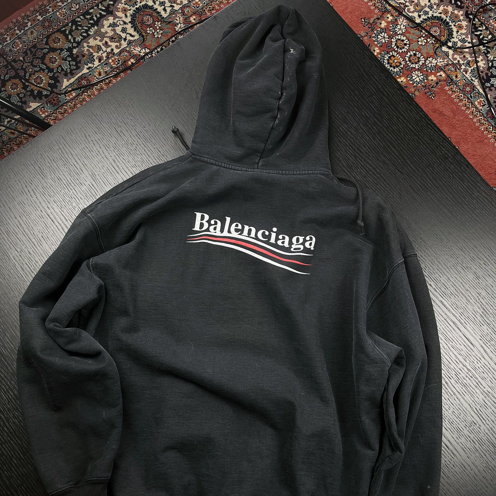 Balenciaga 2017 Campaign Beater Hoodie