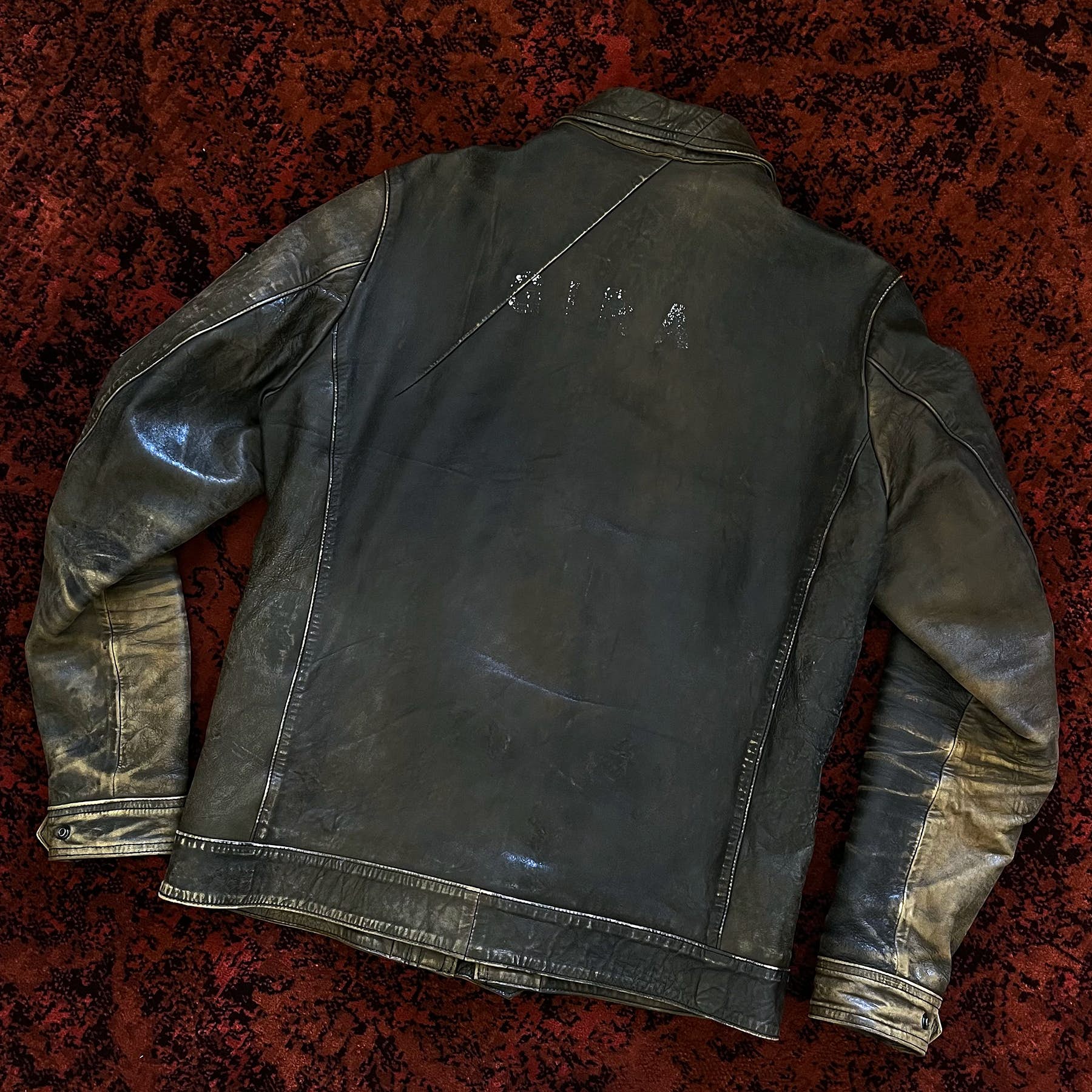 Undercover AW10 GIRA Distressed Leather Rider Jacket