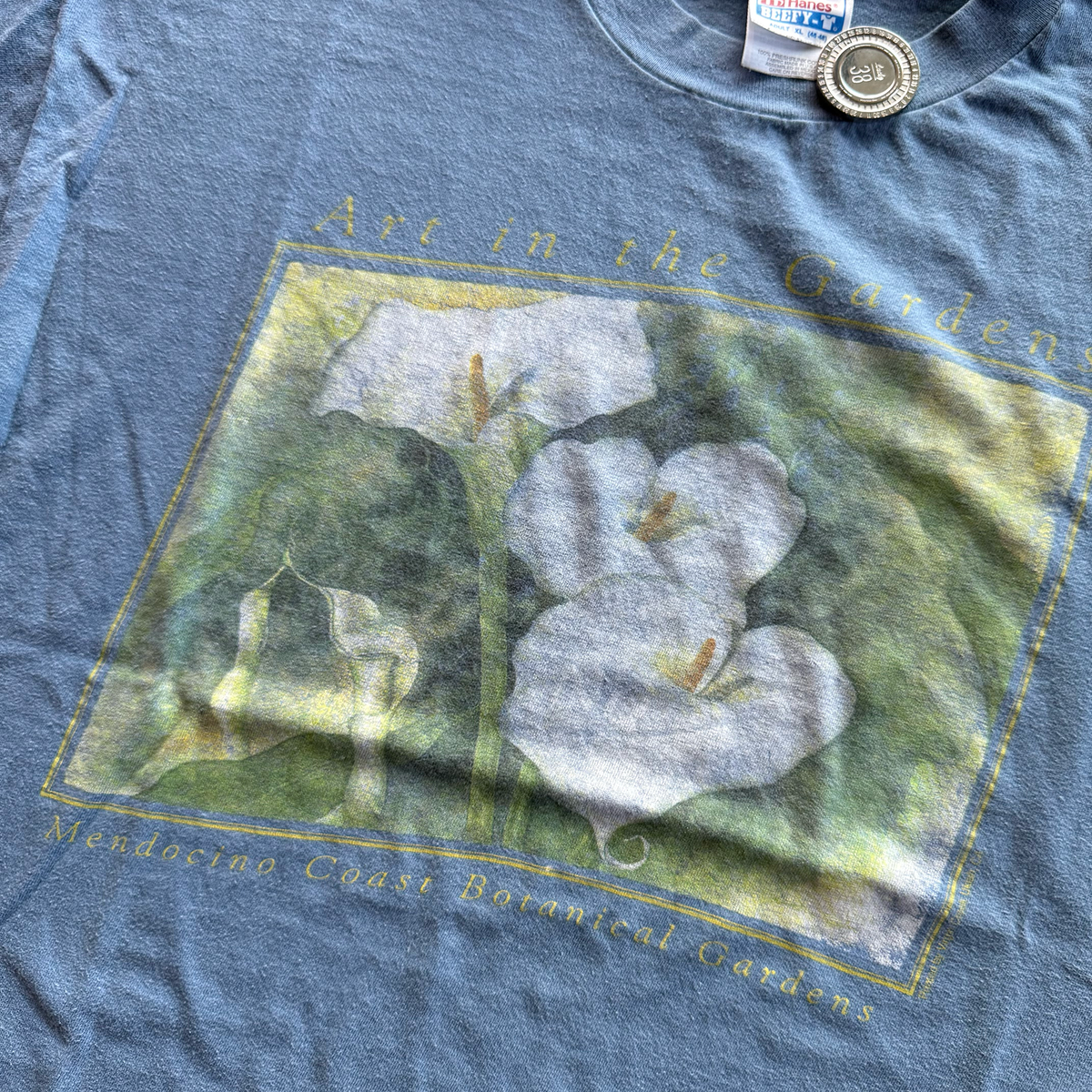 Vintage 1990s Mendocino Coast Botanical Gardens Souvenir Tee