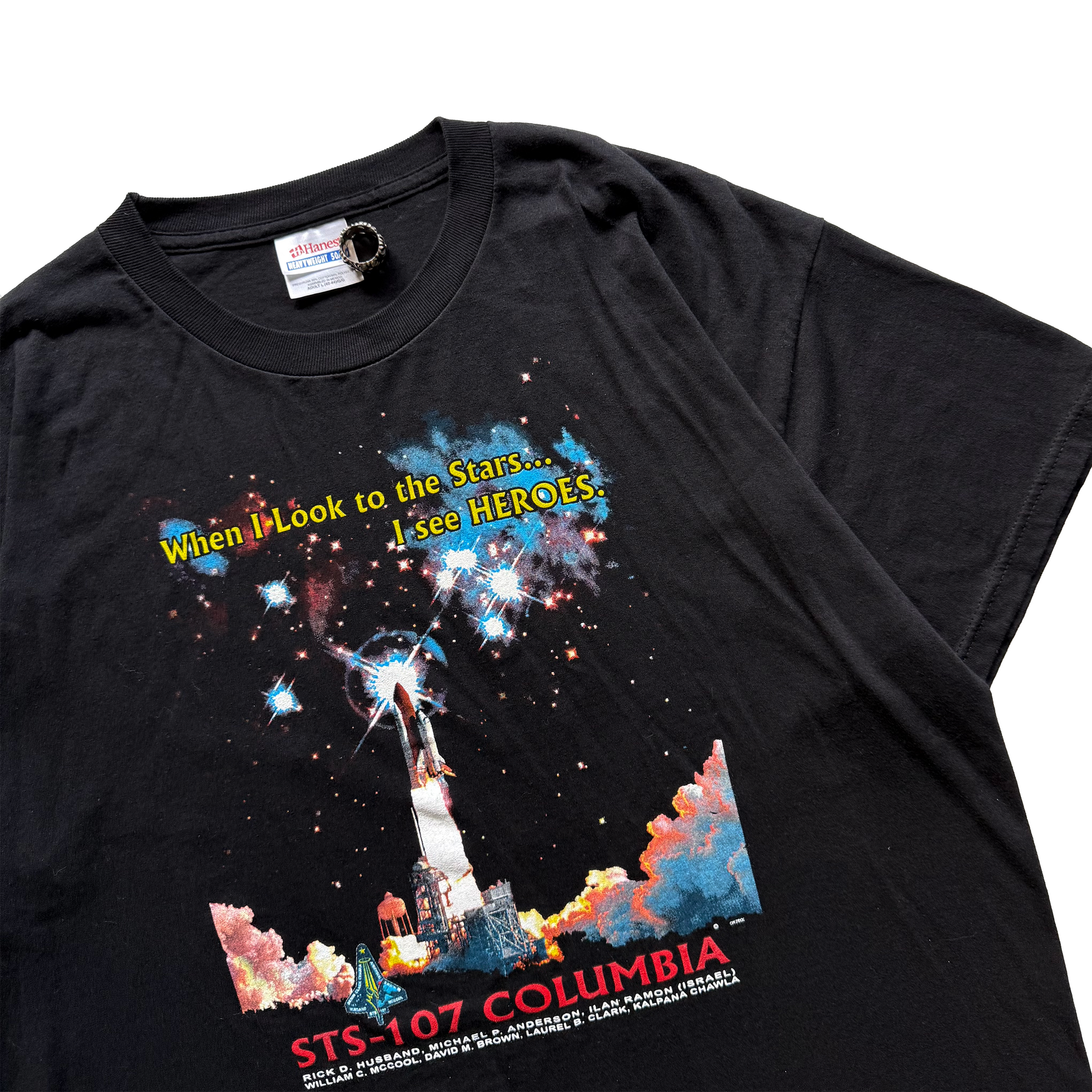 Vintage 2003 NASA STS-107 Columbia Memorial Tee (Large)
