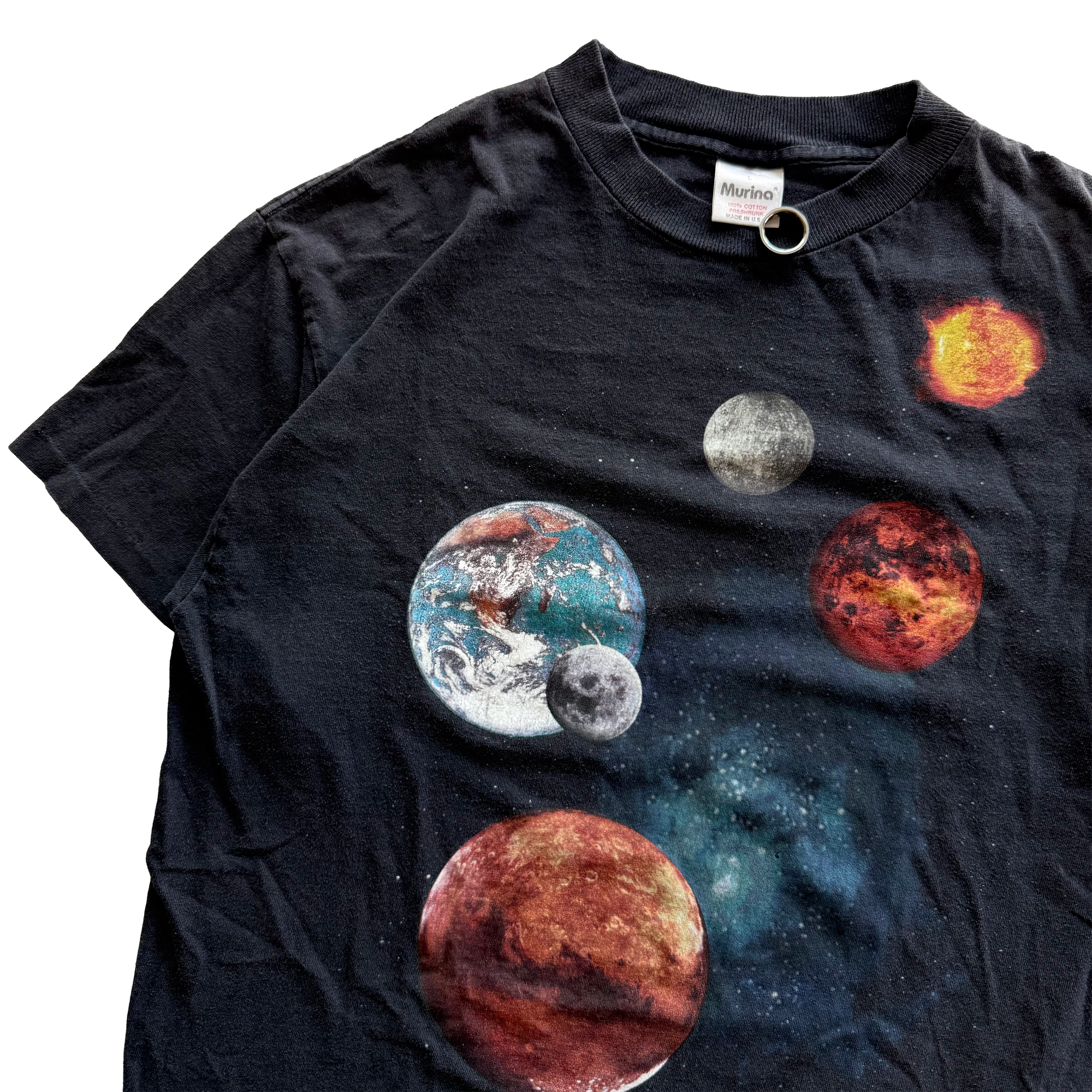 Vintage 1995 Milky Way Galaxy Solar System AOP Astronomy Tee