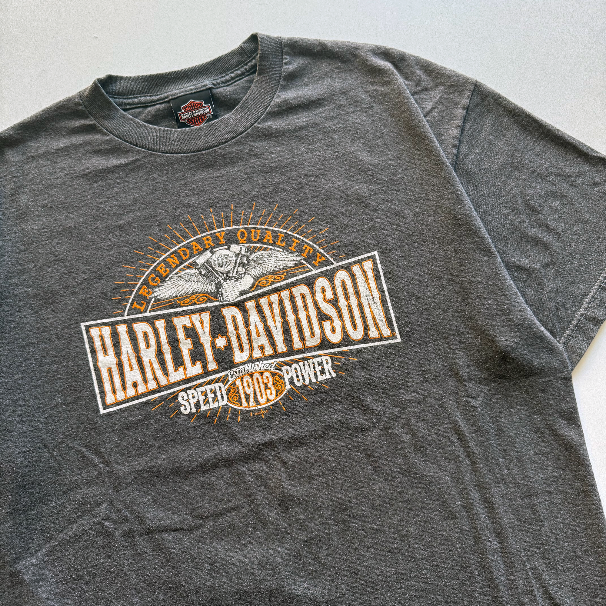 Vintage Harley Davidson 2015 Angel Wings Tee