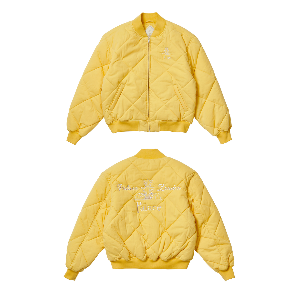 Palace SS21 London Fountain Diamond Quilted Bomber Jacket