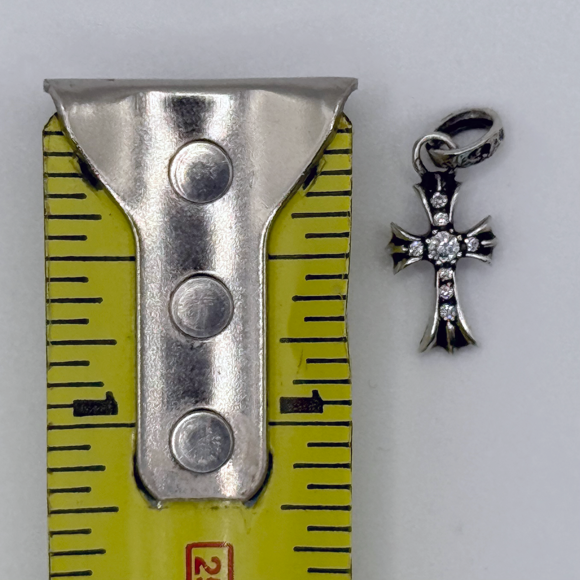 Chrome Hearts Diamond Baby Fat Cross Pendant