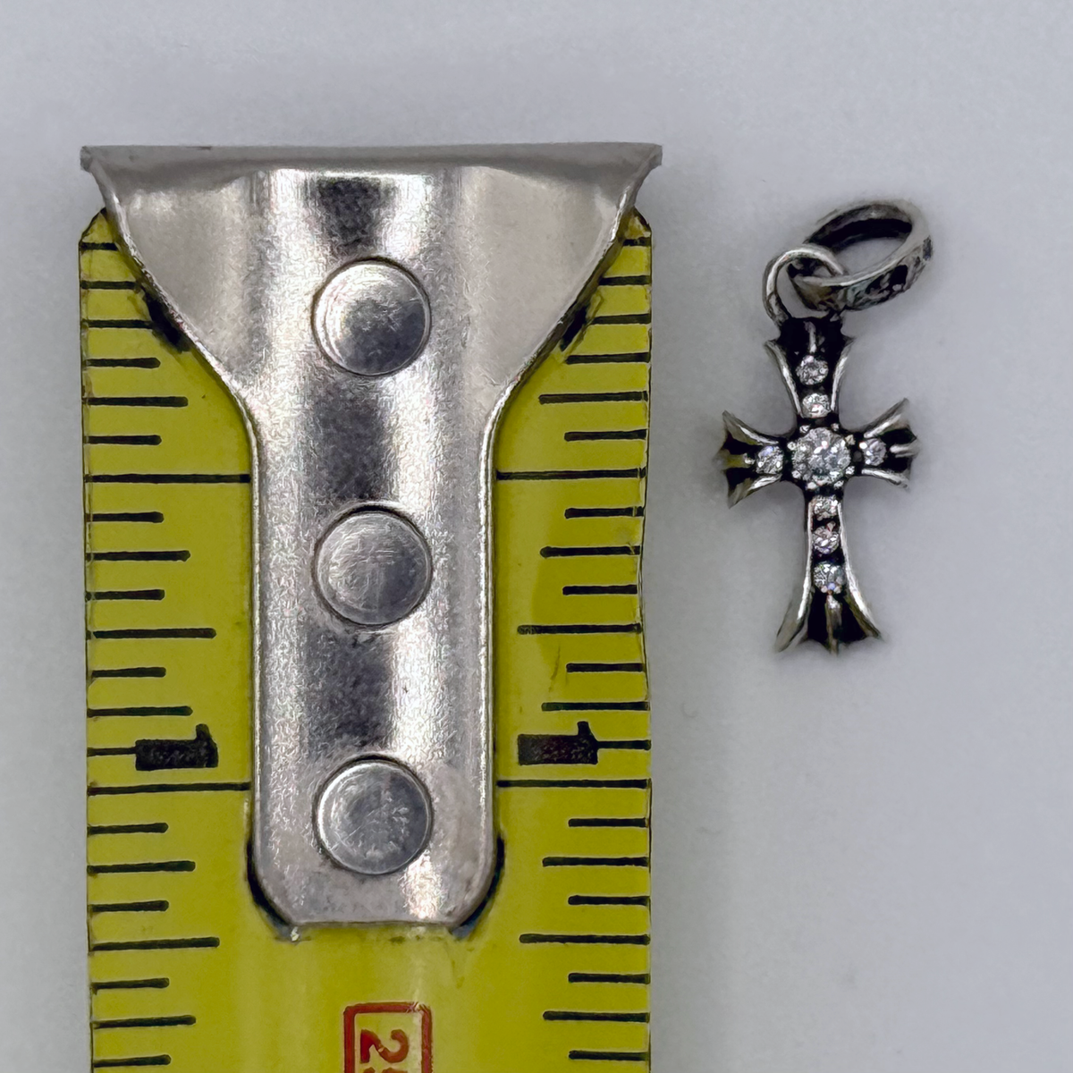 Chrome Hearts Diamond Baby Fat Cross Pendant
