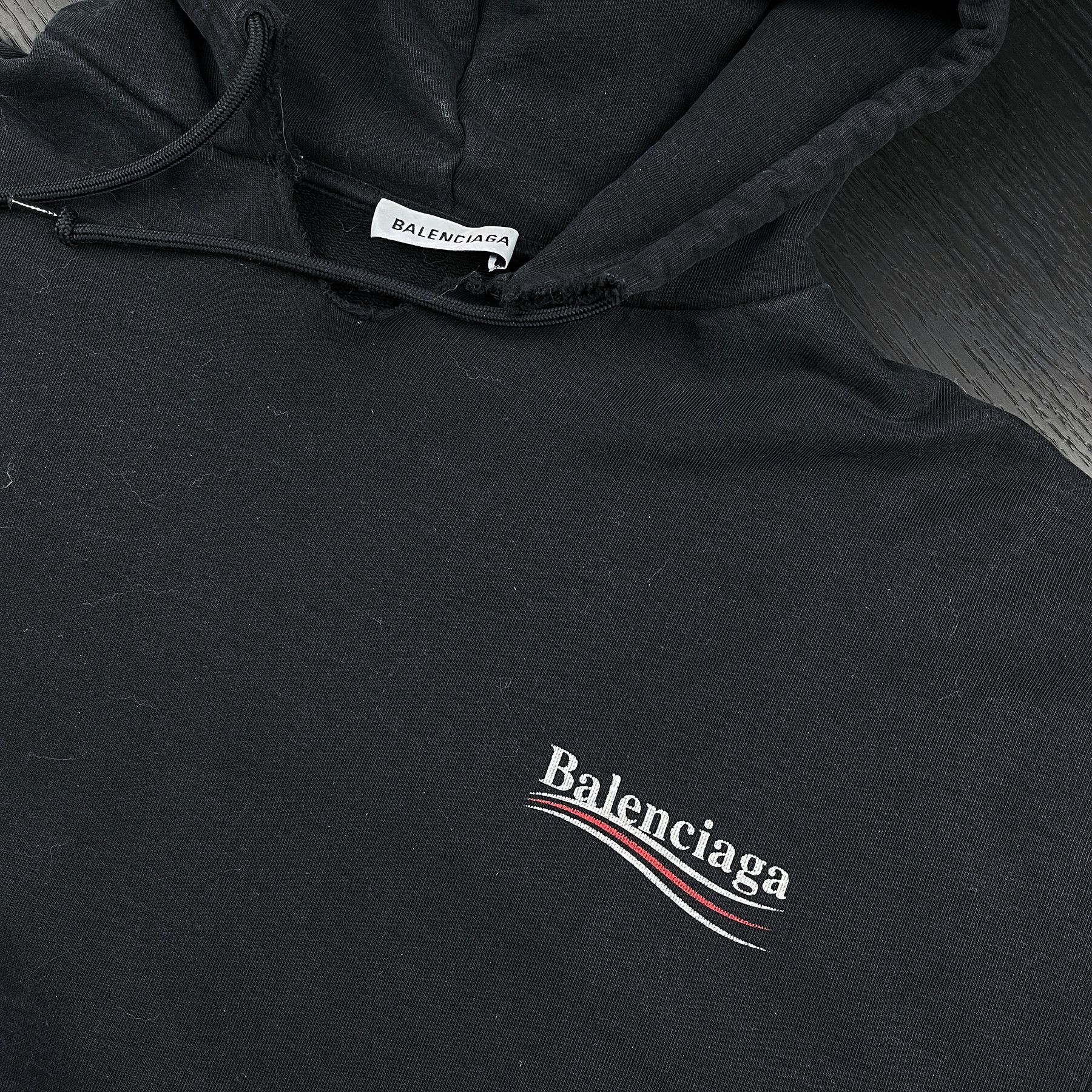 Balenciaga 2017 Campaign Beater Hoodie
