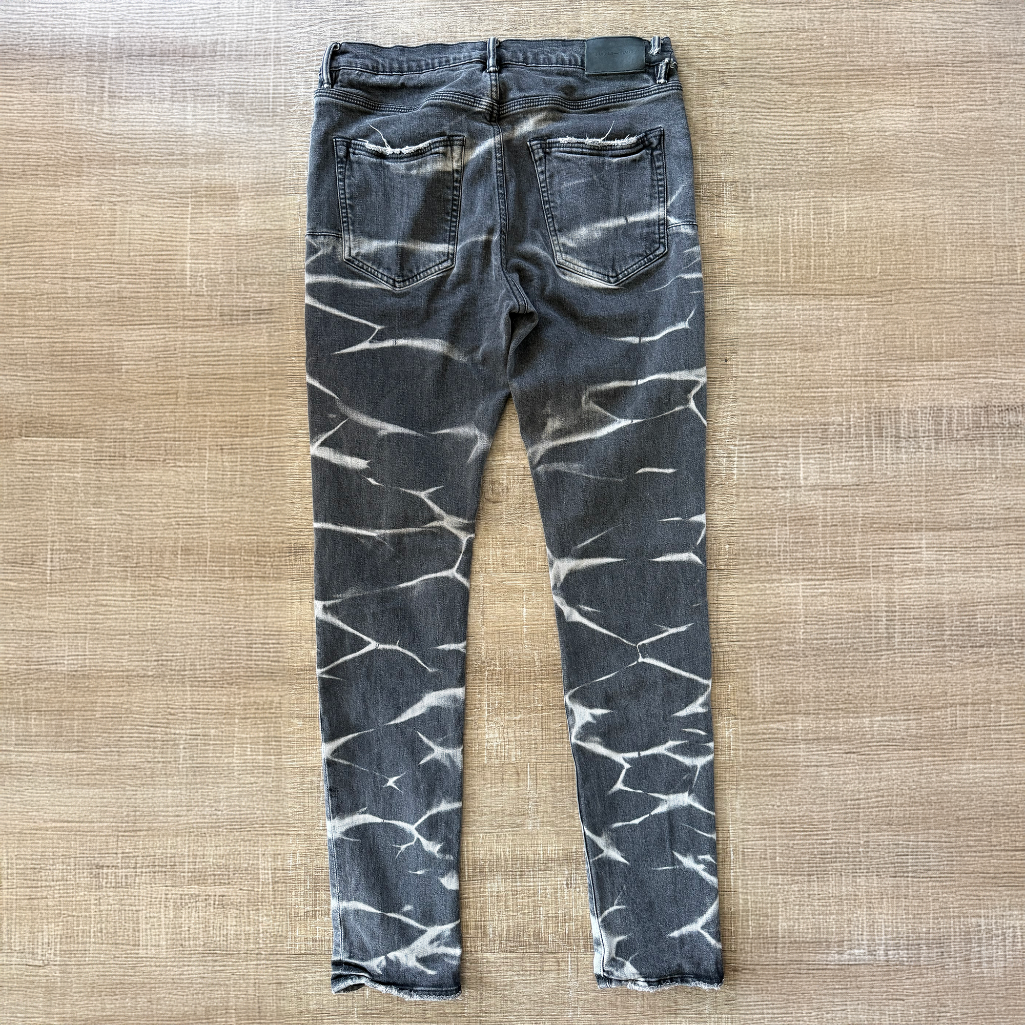 Purple Brand $275 Tiedye Stripe Pant Denim Jeans P001
