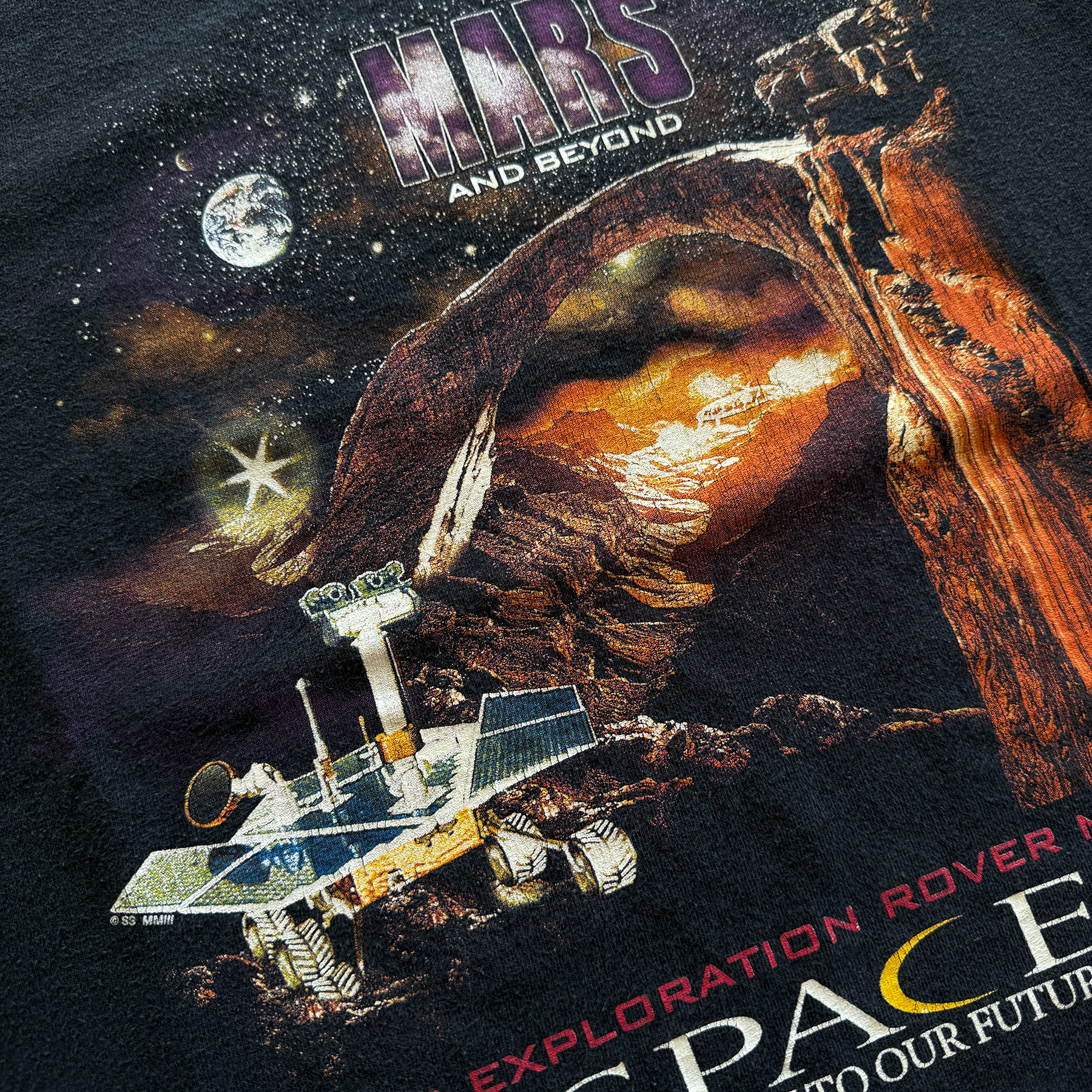 Vintage 2003 NASA Mars & Beyond Exploration Mission Tee