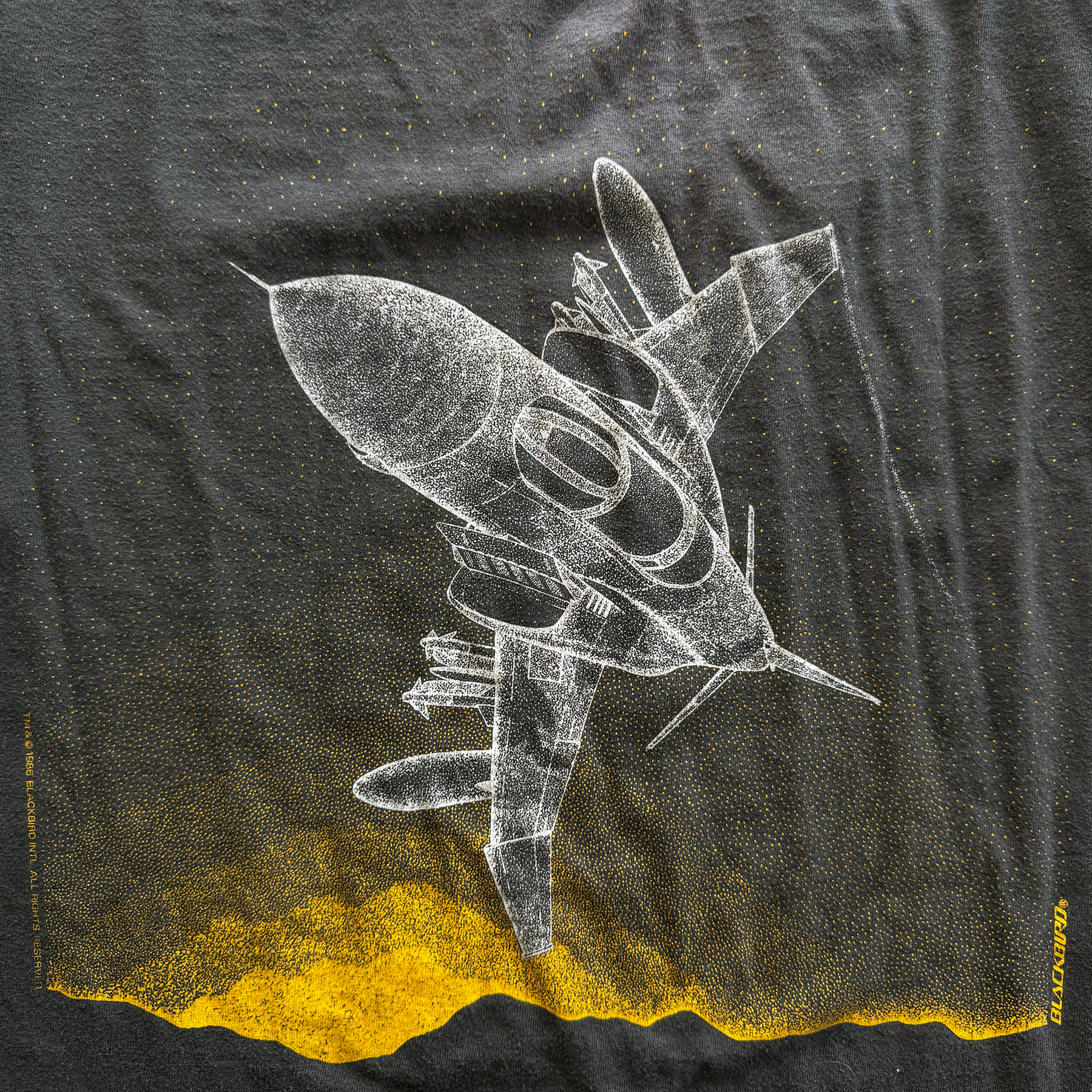 Vintage 1986 Blackbird F-4 Phantom II Fighter Jet Tee