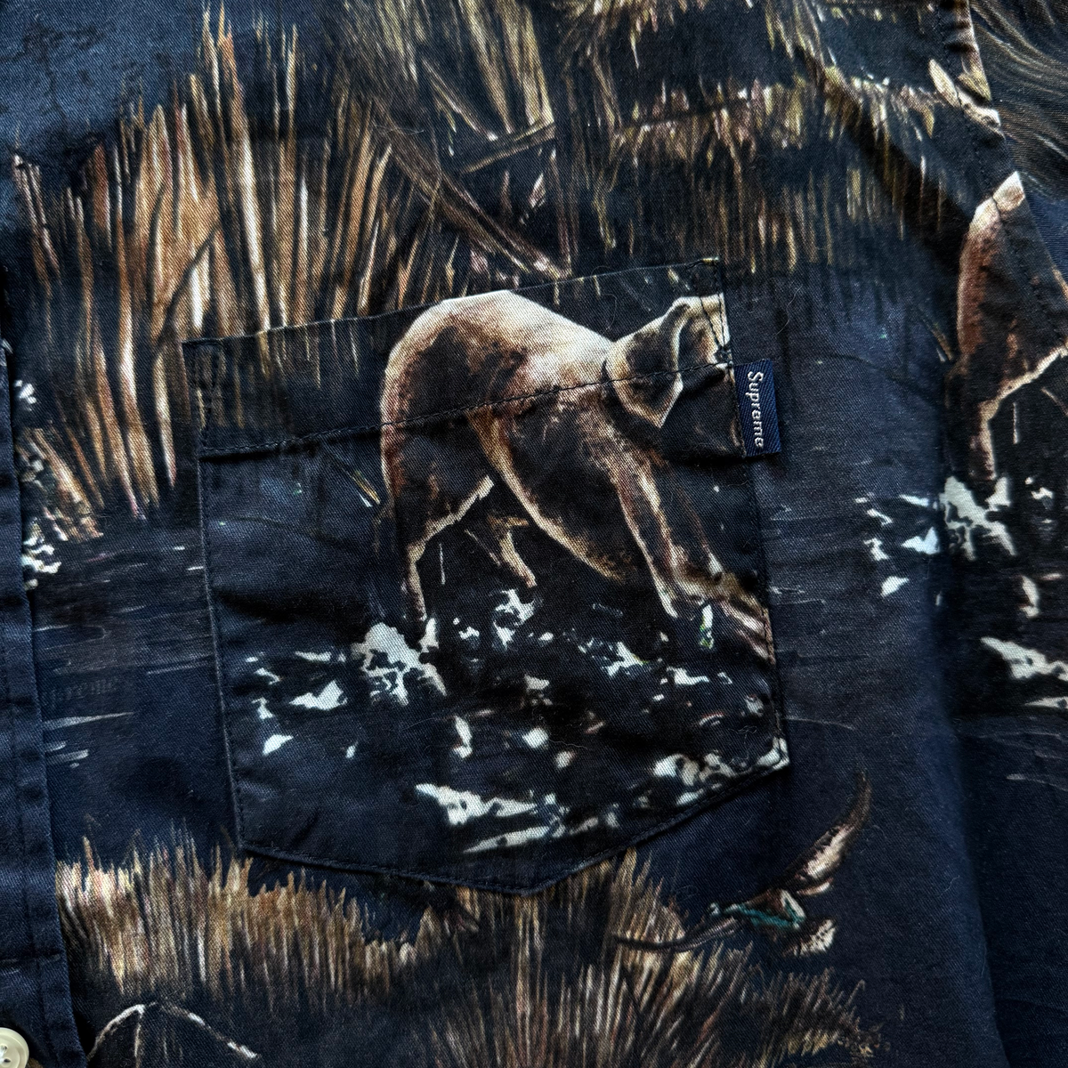 Supreme FW12 Dogs Ducks Button Up Shirt