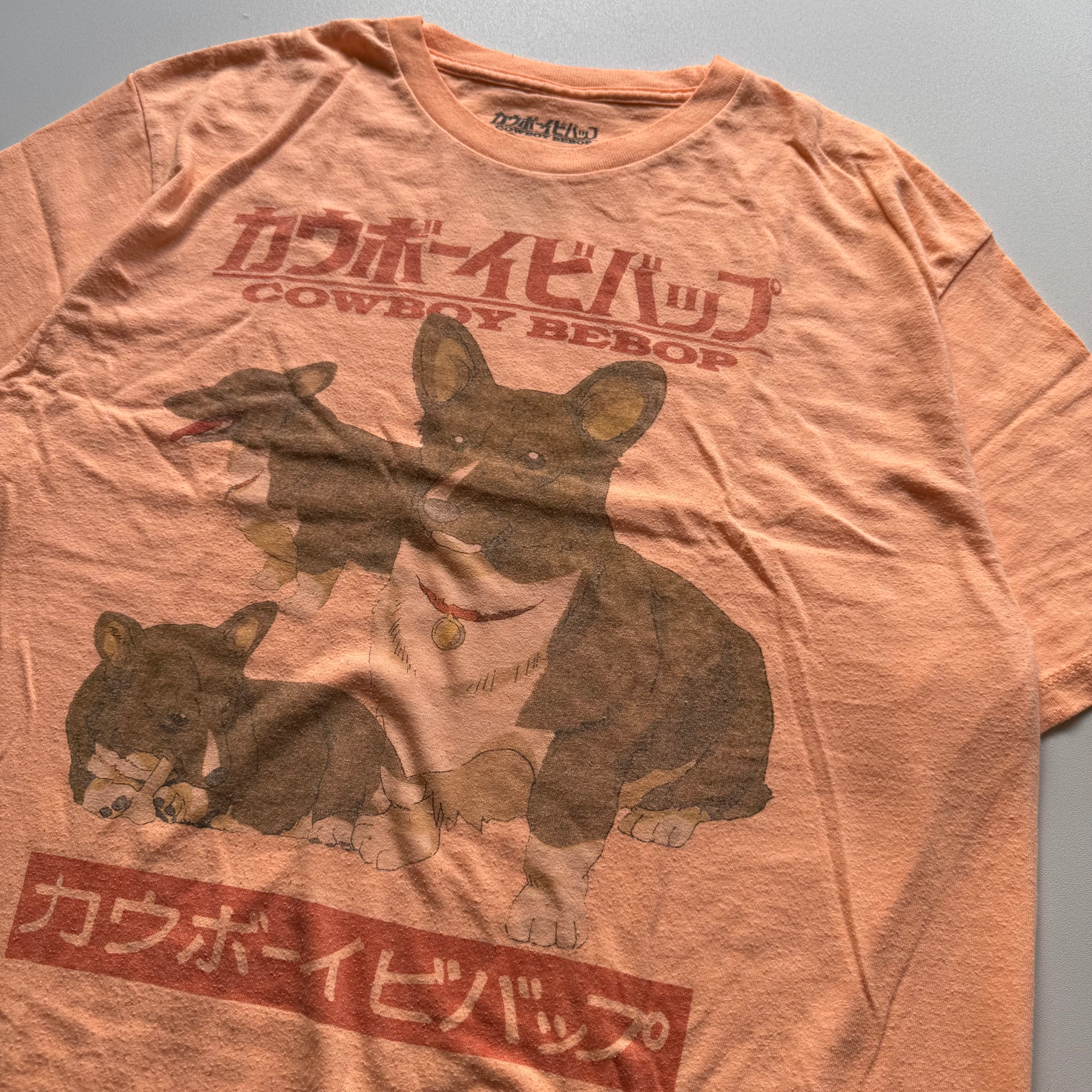 Vintage 2010s Cowboy Bebop Ein Corgi Sunrise Funimation Tee (Large)