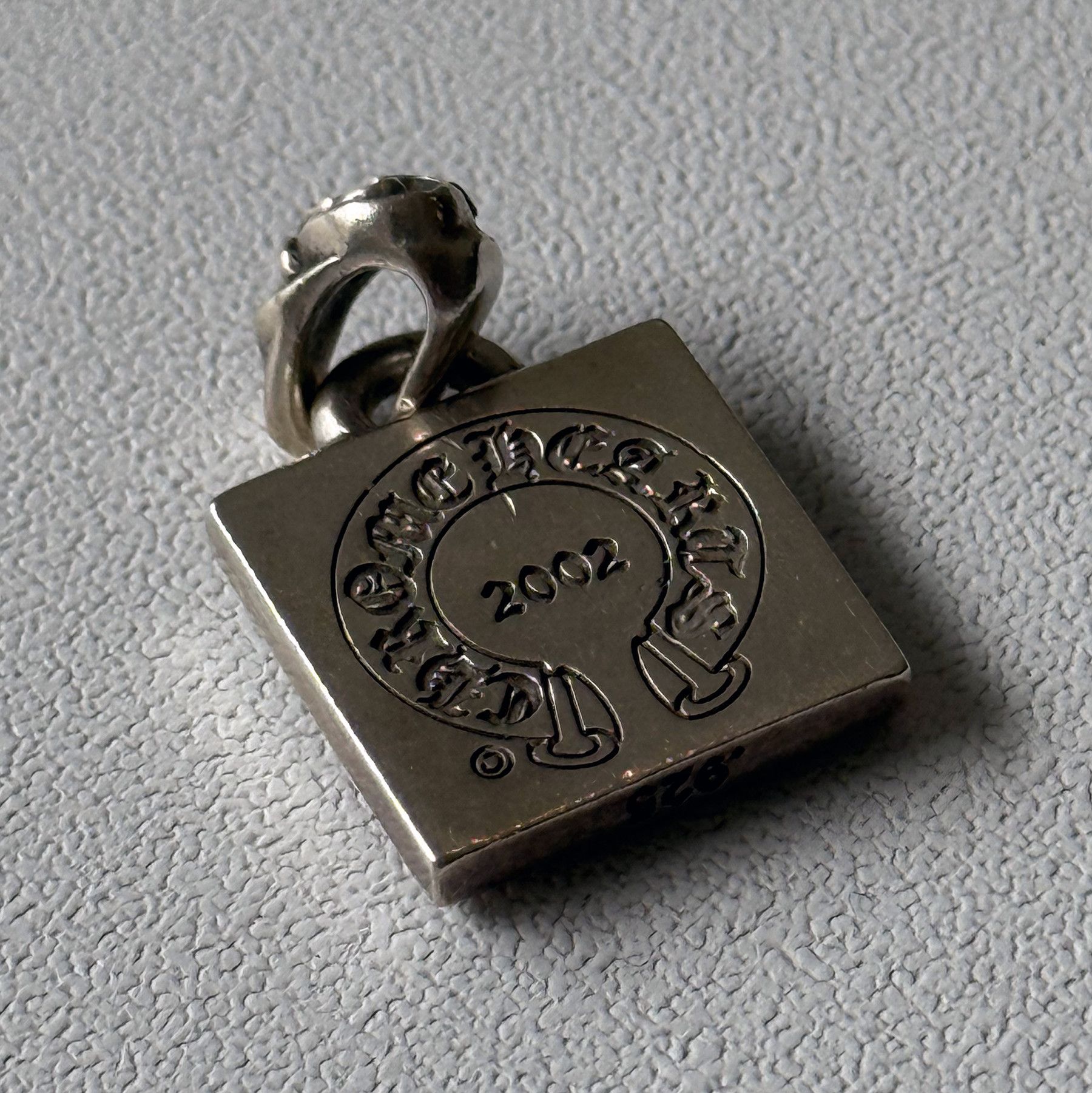 Chrome Hearts Framed Letter "T" Alphabet Charm Pendant