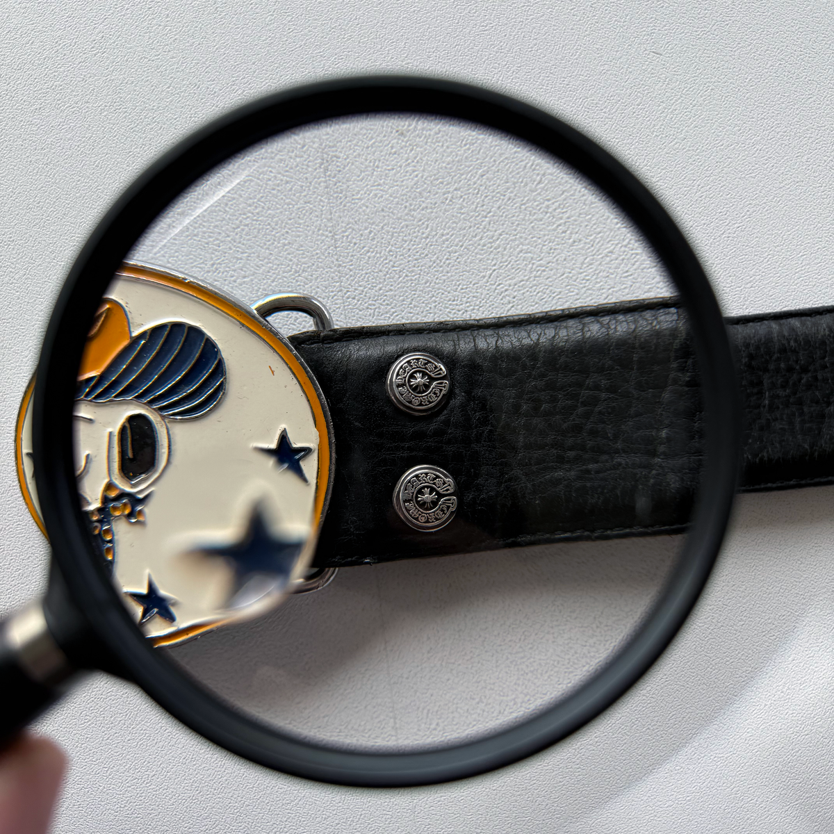 Chrome Hearts 1.5 Inch Leather Belt