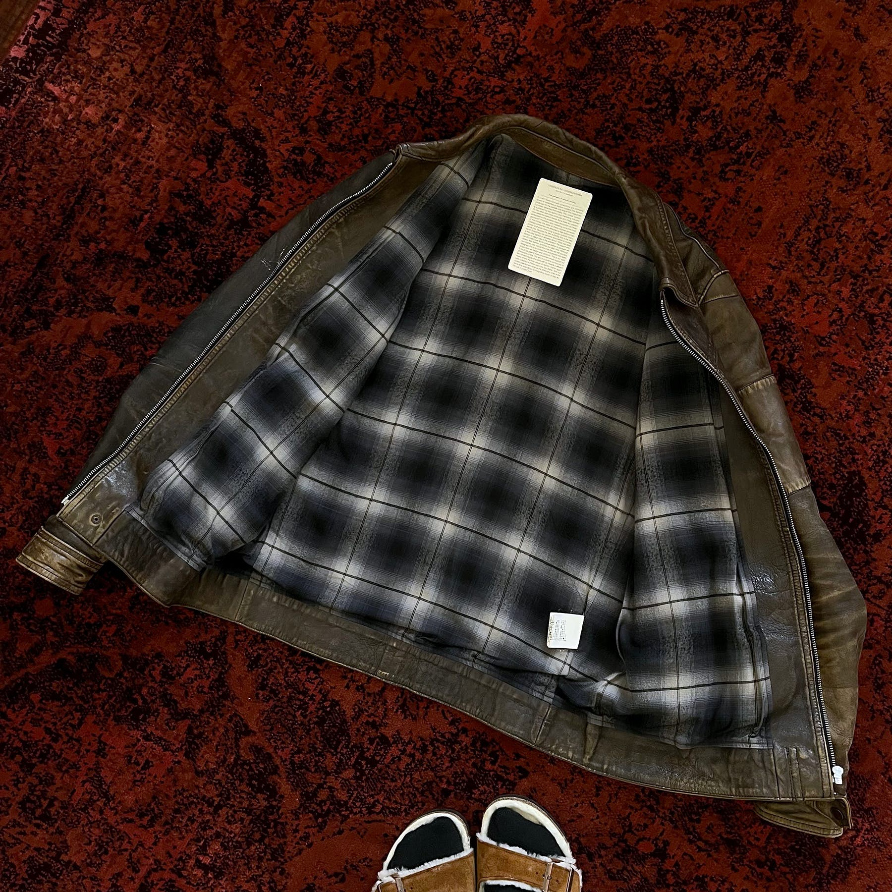 Undercover AW10 GIRA Distressed Leather Rider Jacket