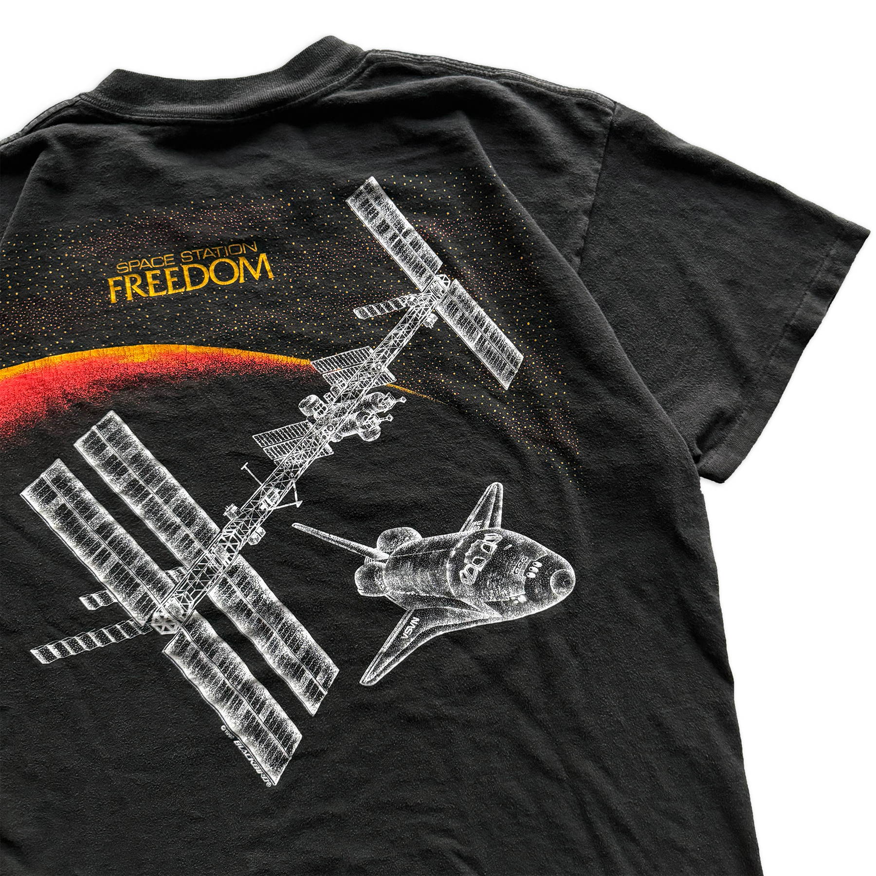 Vintage 1992 Blackbird Space Station Freedom ISS Tee