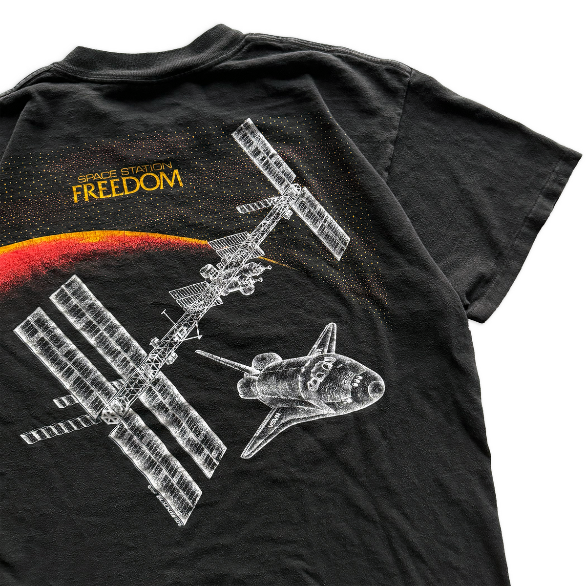 Vintage 1992 Blackbird Space Station Freedom ISS Tee