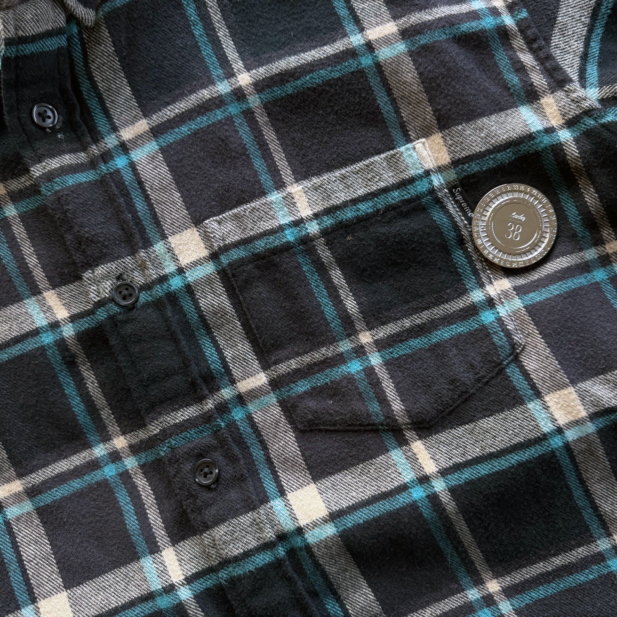 Supreme SS19 Plaid Flannel Button Up Shirt